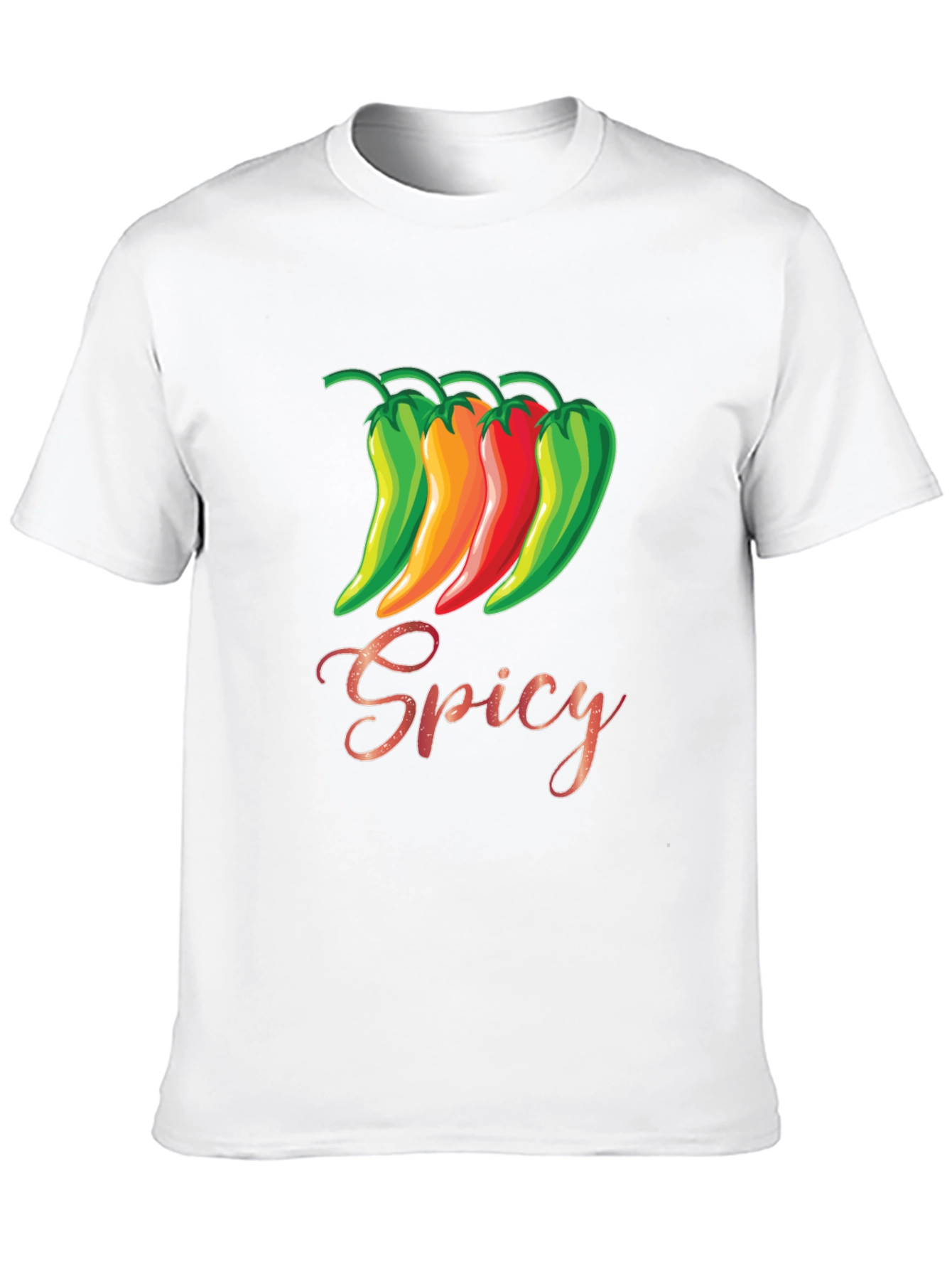 Spicy Pepper Graphic T-Shirt - Black