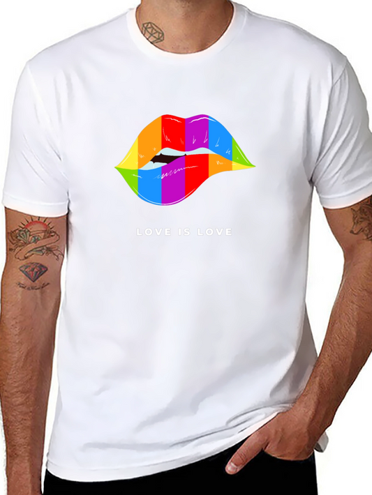 Love is Love Rainbow Lips Pride T-Shirt