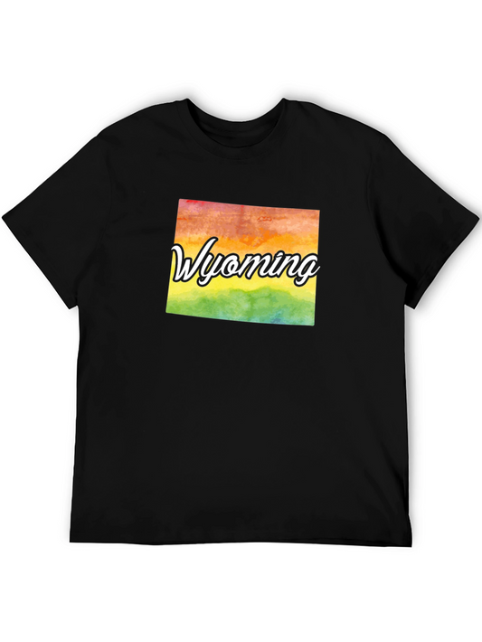 Wyoming Pride T-Shirt - Rainbow State Graphic Tee