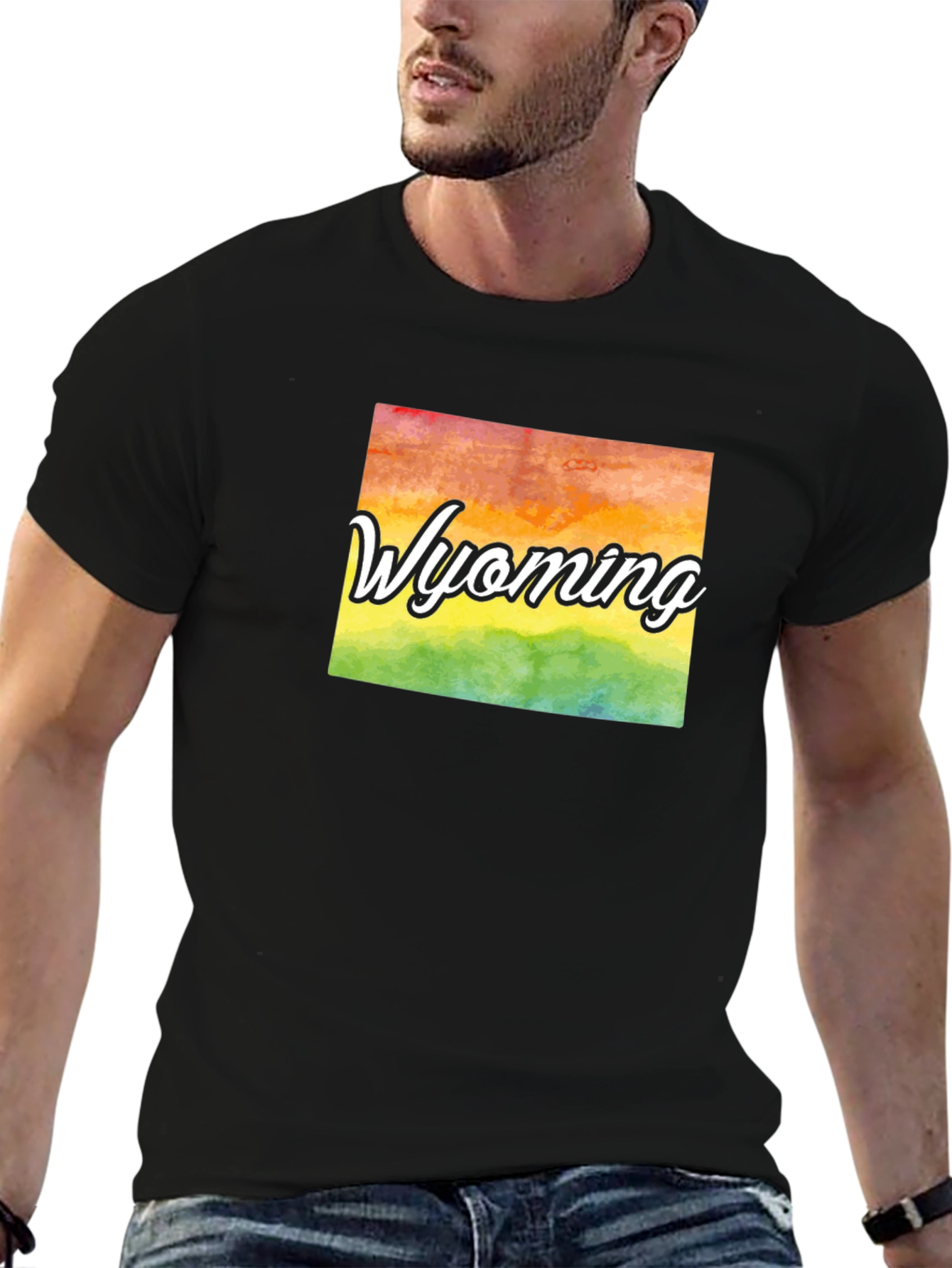 Wyoming Pride T-Shirt - Rainbow State Graphic Tee