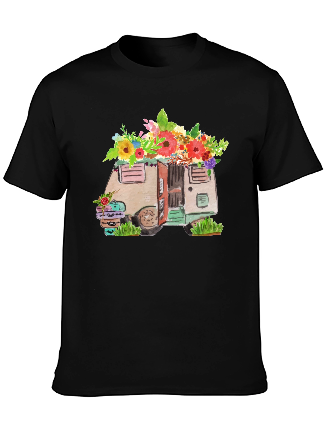 Floral Camper Graphic Tee