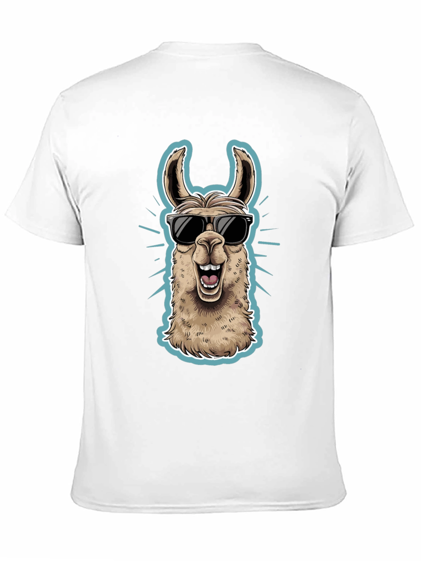 Cool Llama Graphic Tee - Mens Black T-Shirt