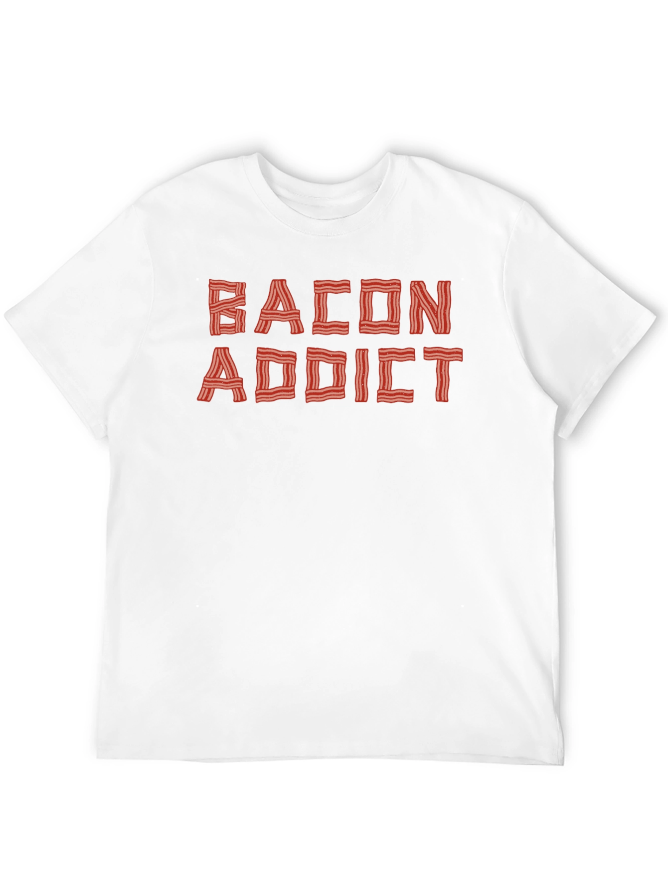 Bacon Addict Graphic Tee - Funny Food Lover T-Shirt