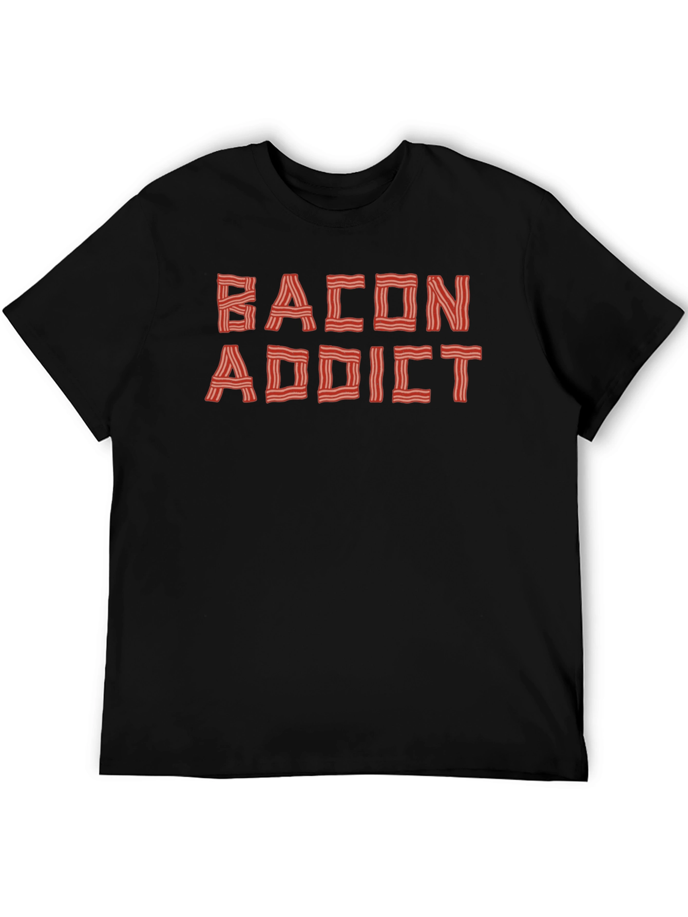 Bacon Addict Graphic Tee - Funny Food Lover T-Shirt