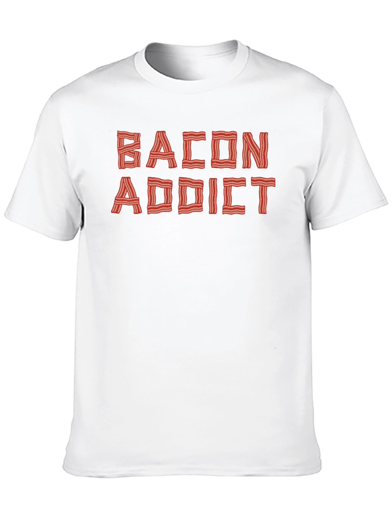 Bacon Addict Graphic Tee - Funny Food Lover T-Shirt