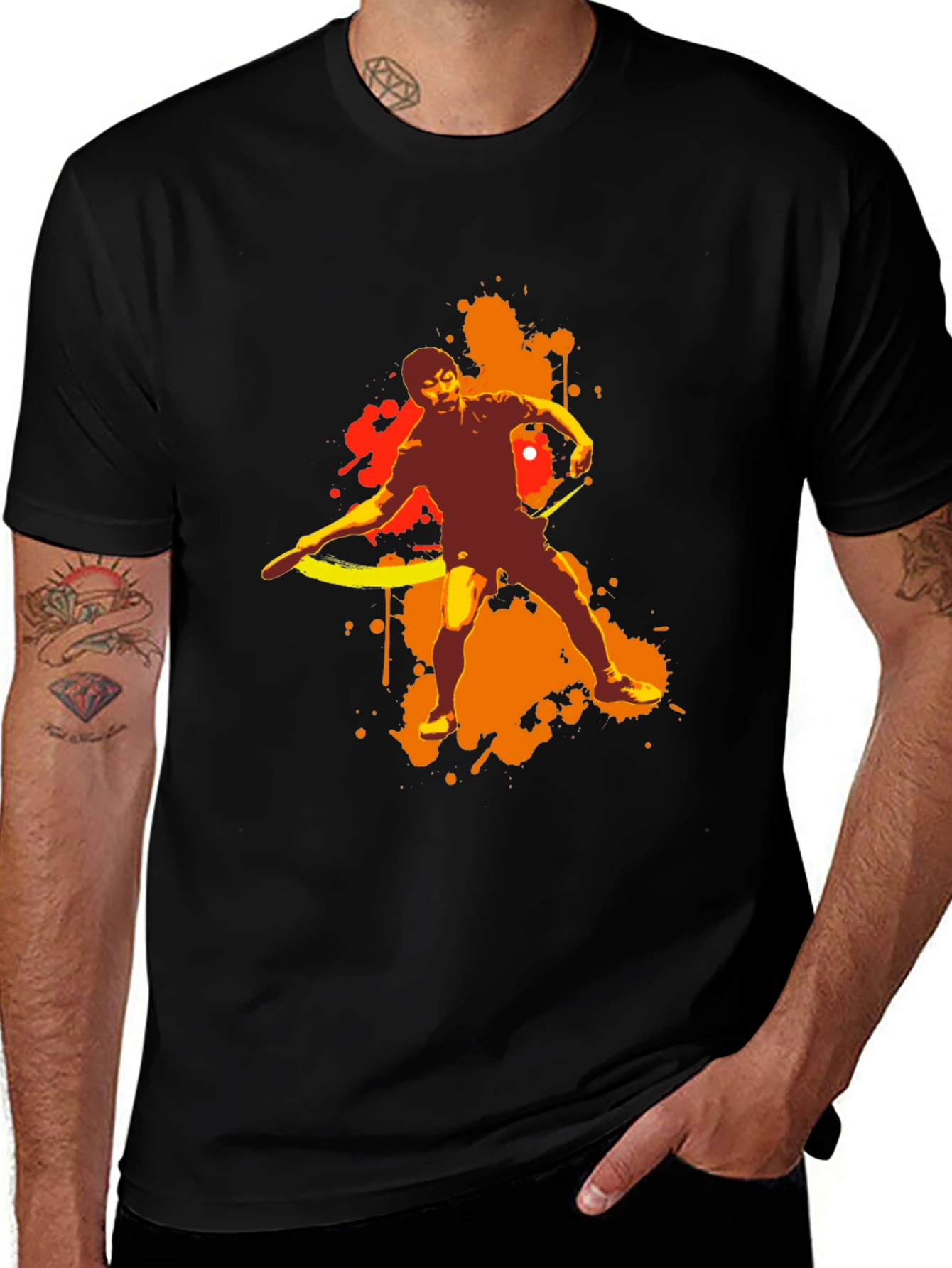 Abstract Table Tennis T-Shirt