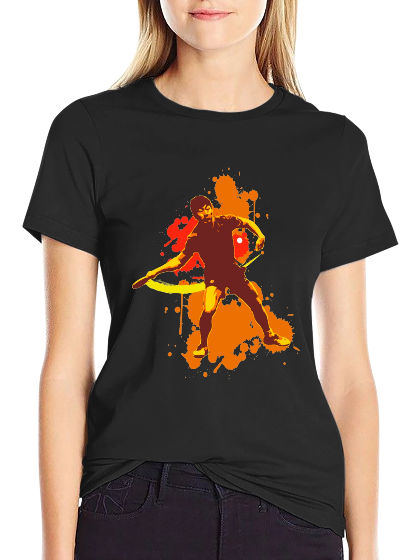 Abstract Table Tennis T-Shirt