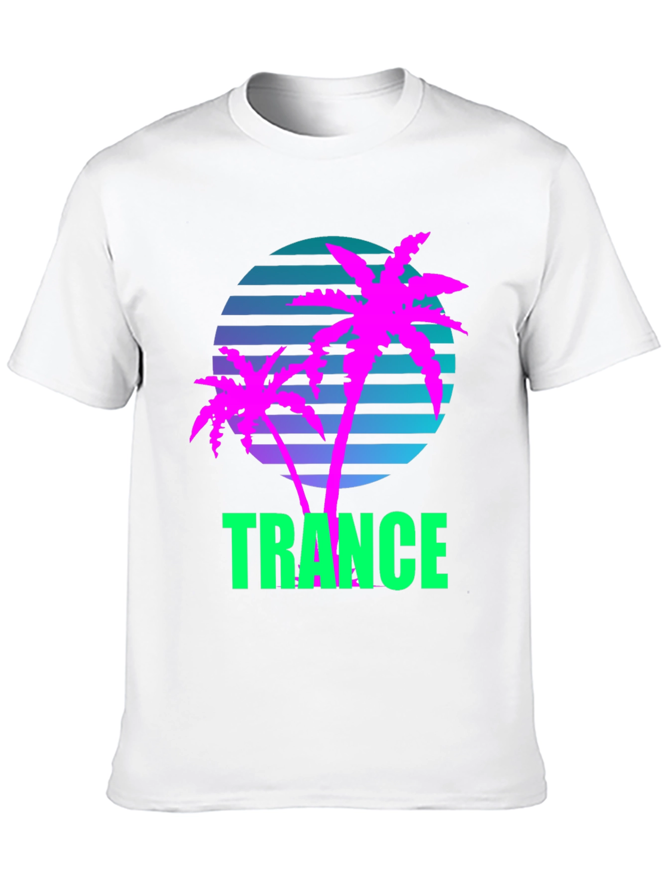 Retro Trance Palm Tree T-Shirt
