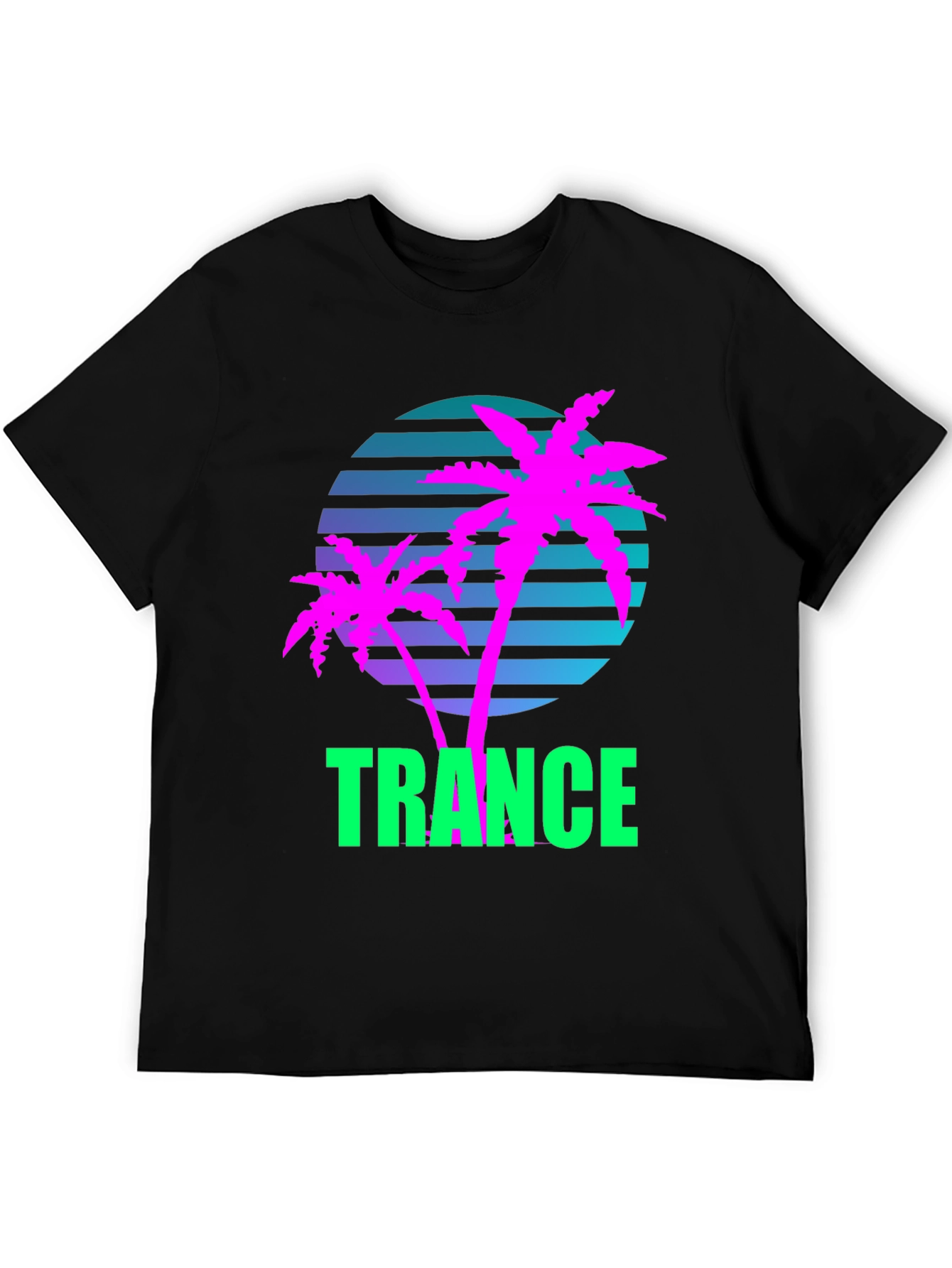 Retro Trance Palm Tree T-Shirt
