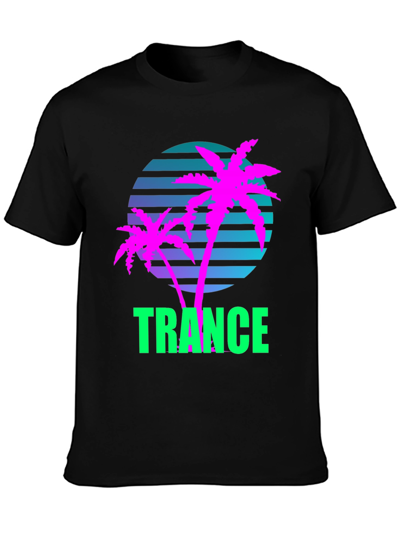 Retro Trance Palm Tree T-Shirt