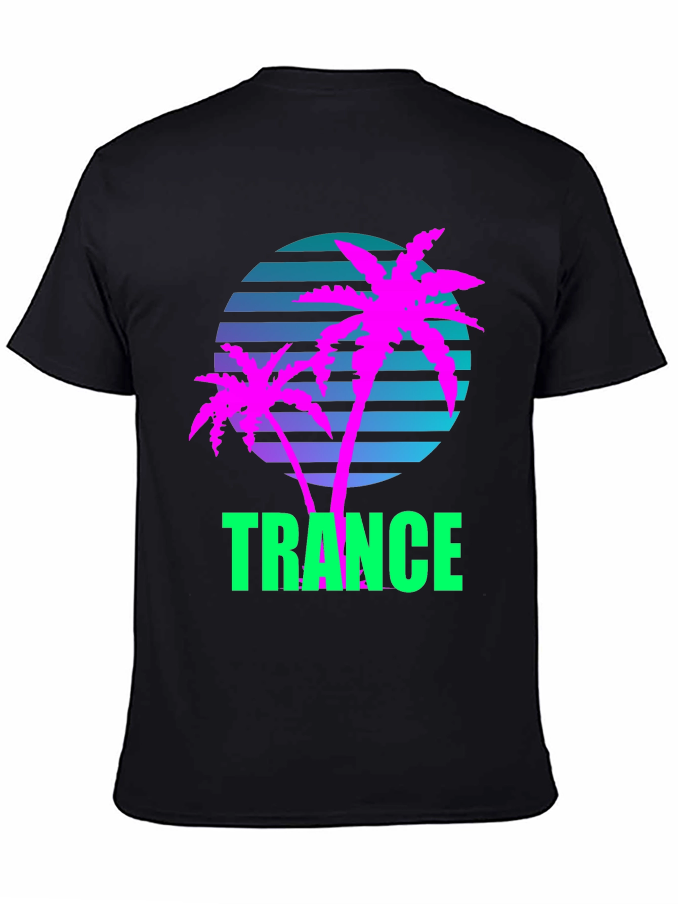Retro Trance Palm Tree T-Shirt