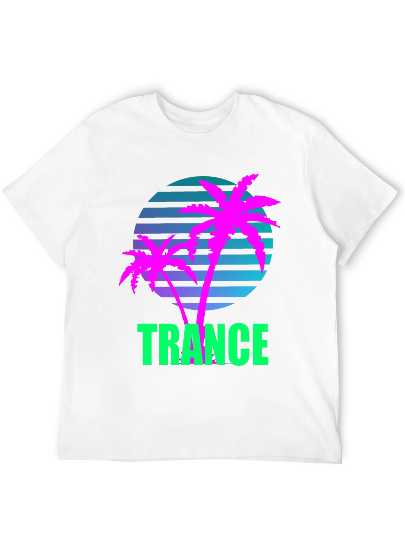 Retro Trance Palm Tree T-Shirt