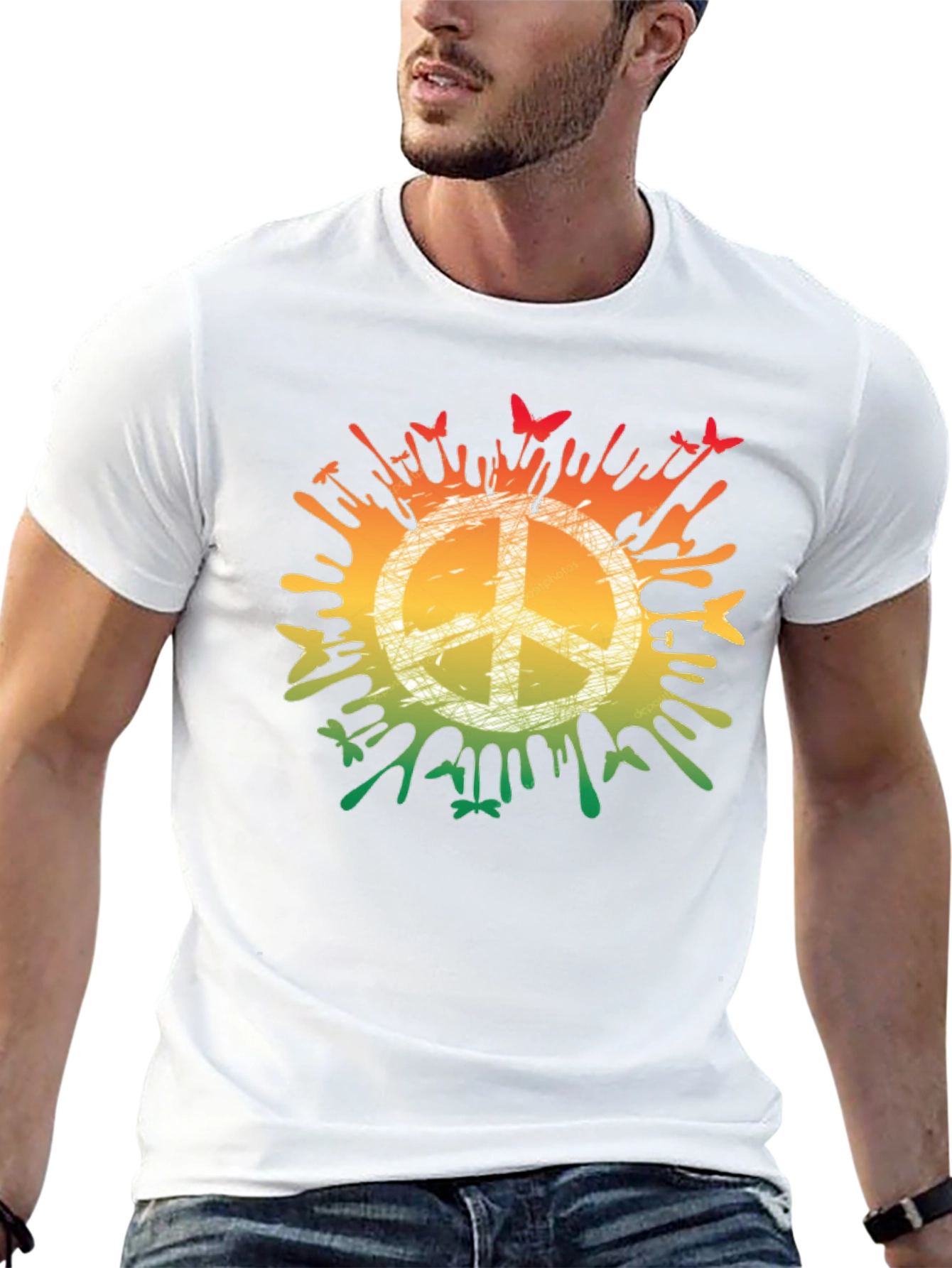 Peace Symbol Graphic T-Shirt