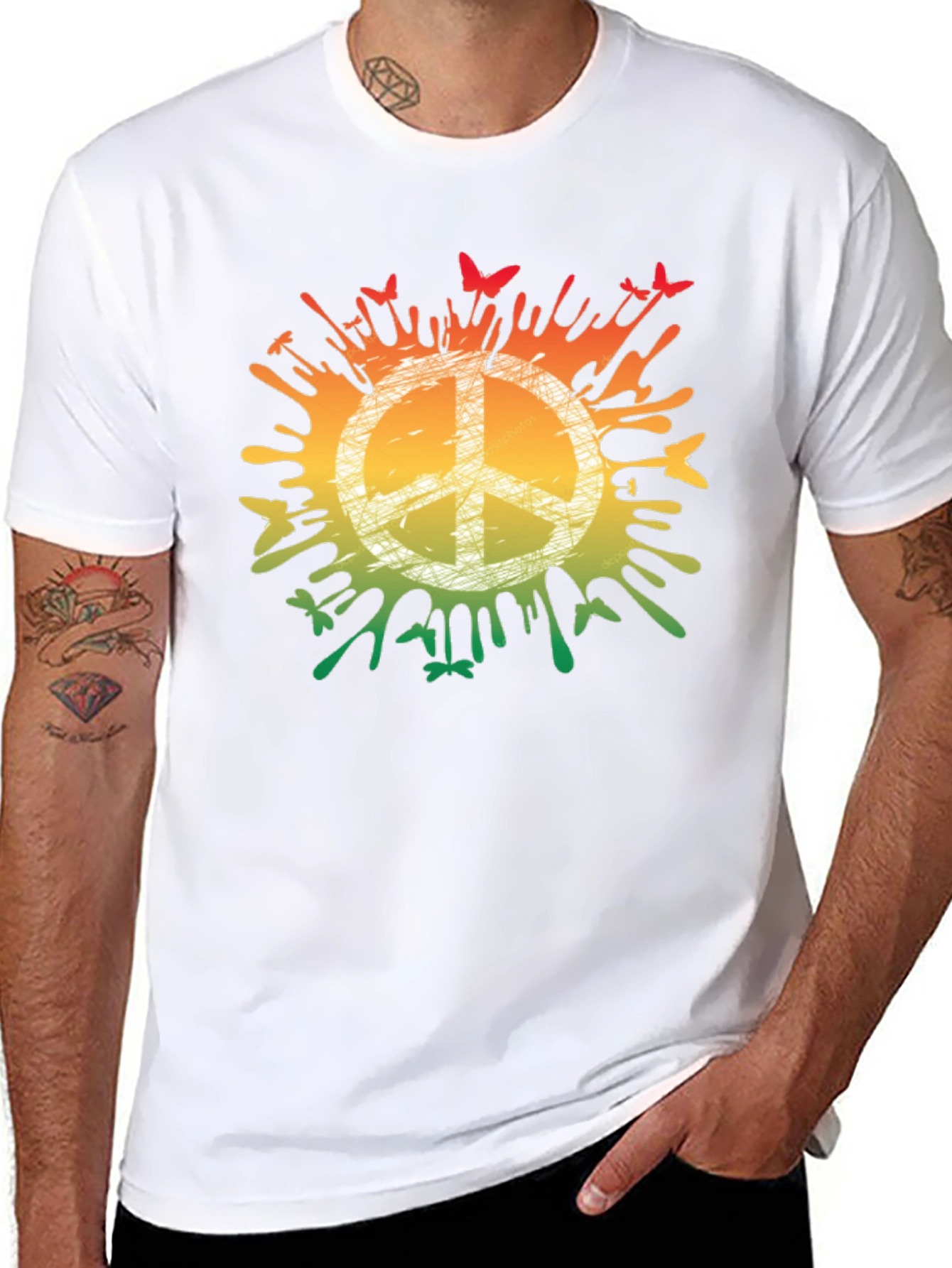 Peace Symbol Graphic T-Shirt