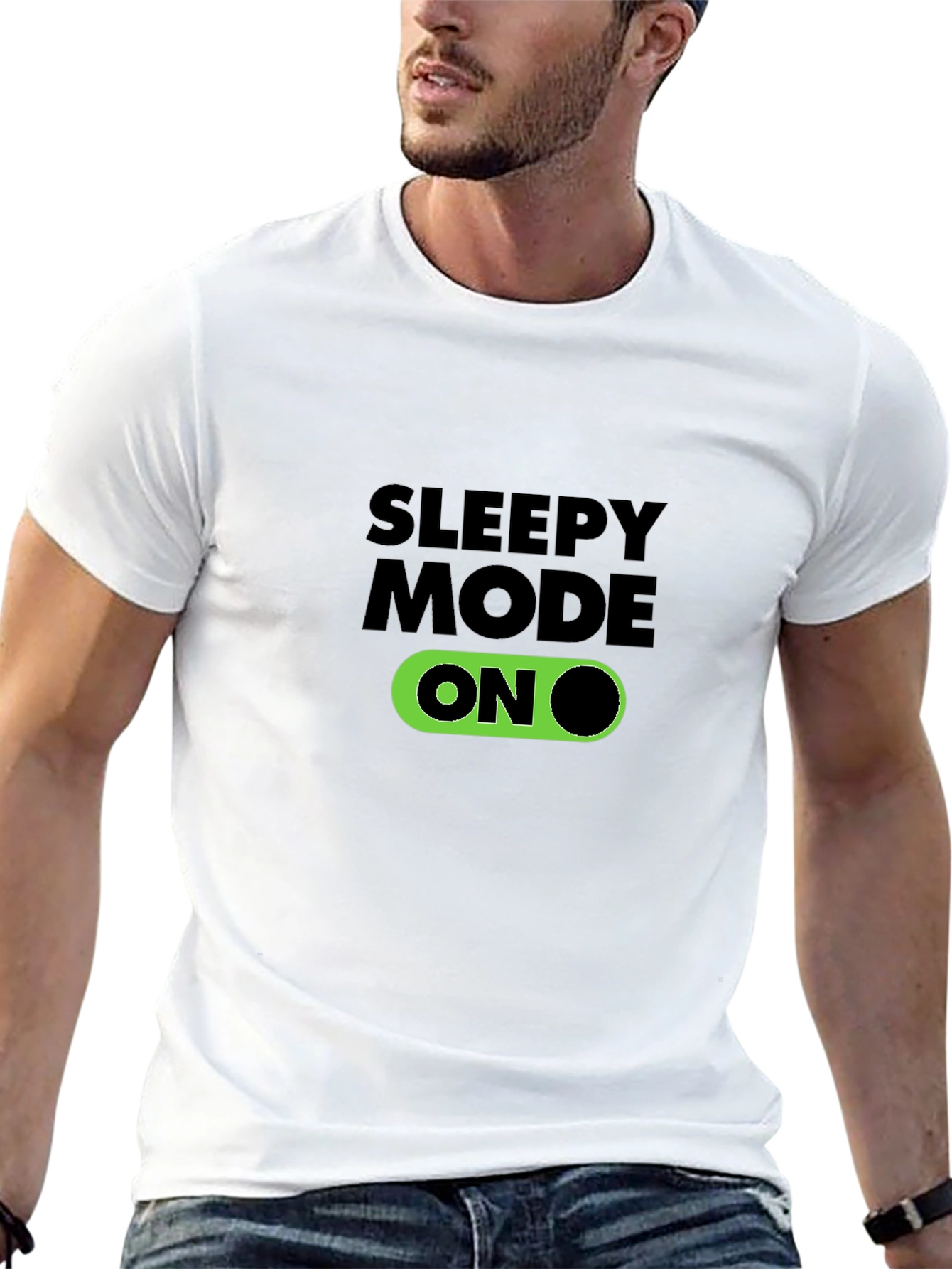 Sleepy Mode On Graphic T-Shirt - Black