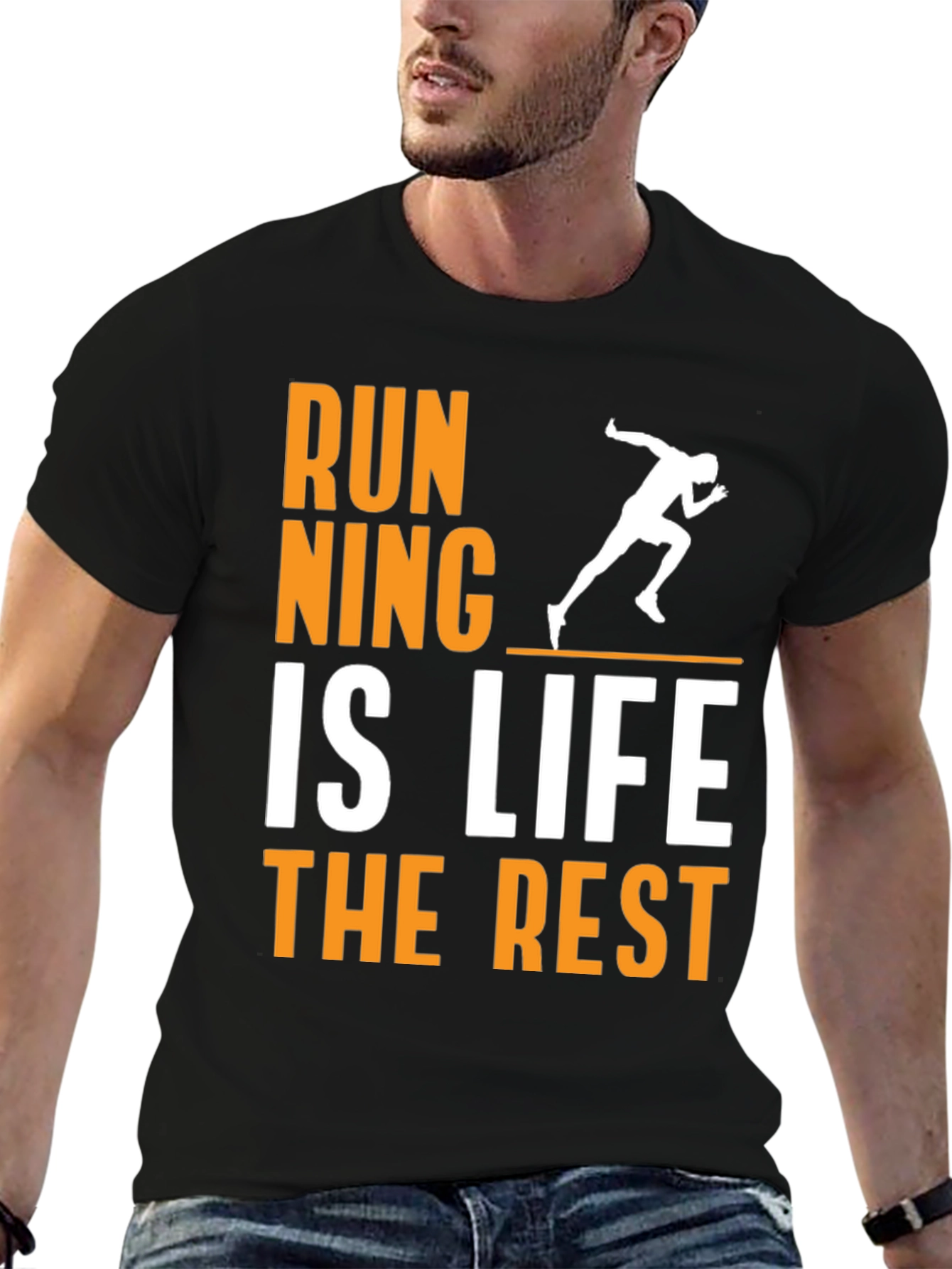 Running Is Life Mens Graphic Tee