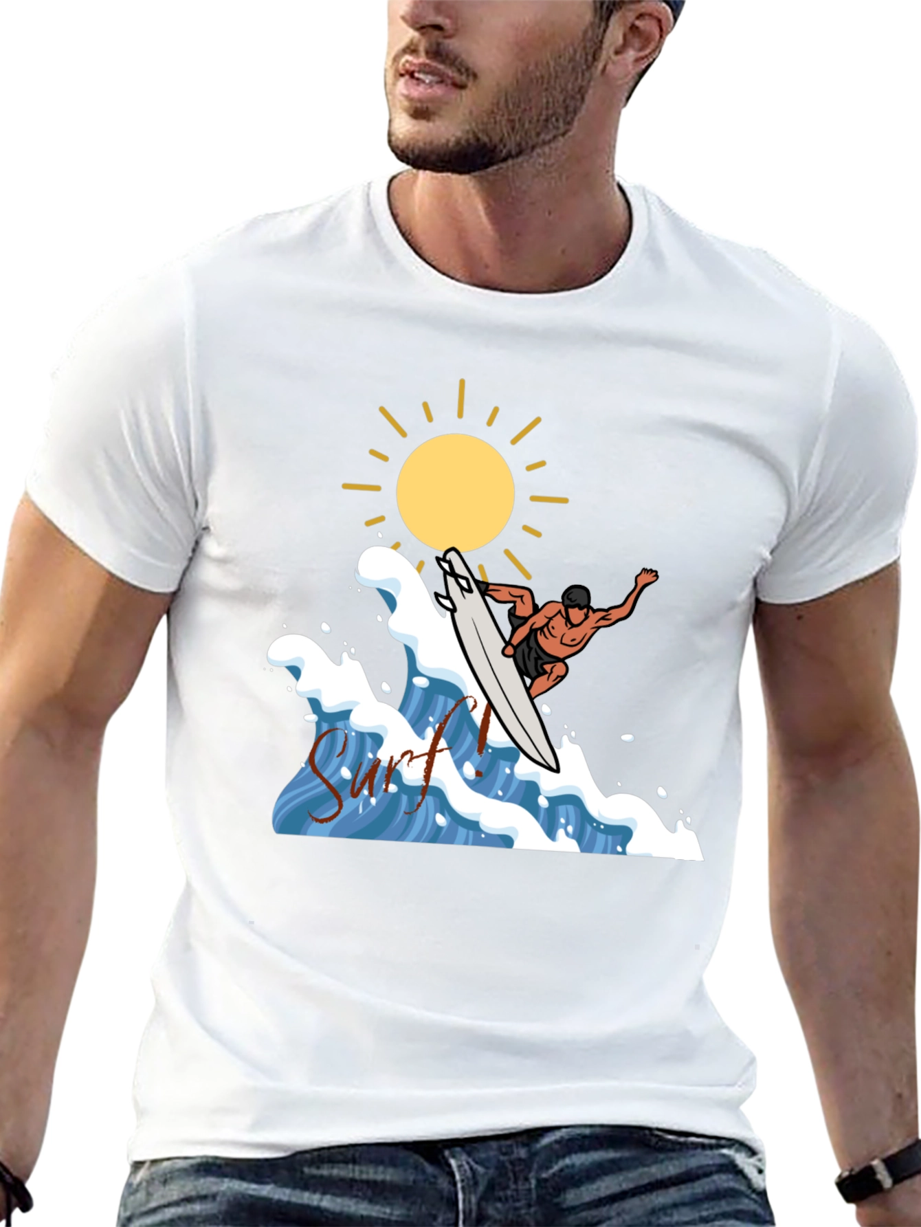 Surfs Up Graphic Tee - Black