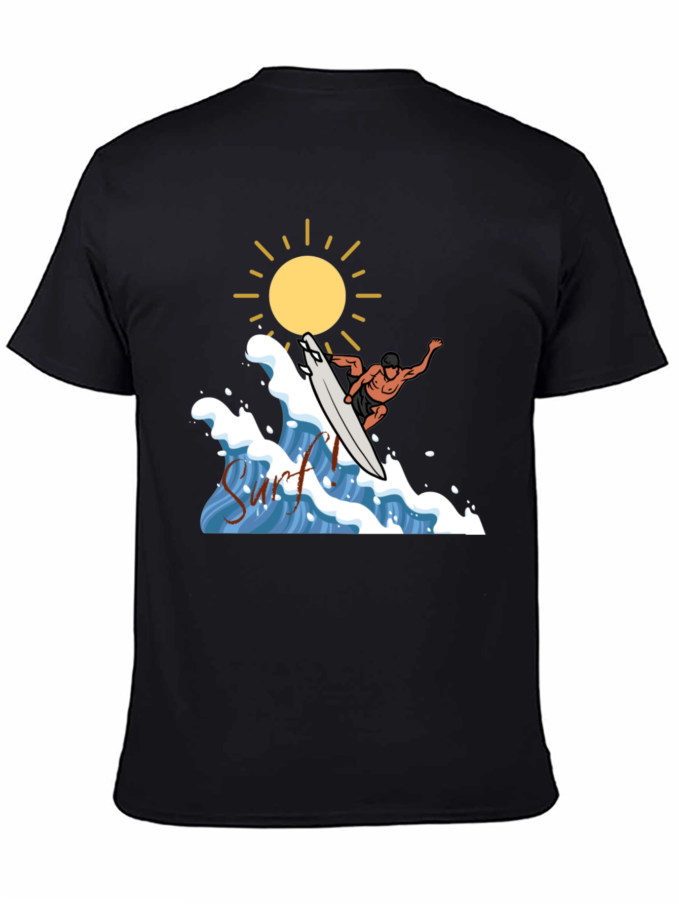 Surfs Up Graphic Tee - Black