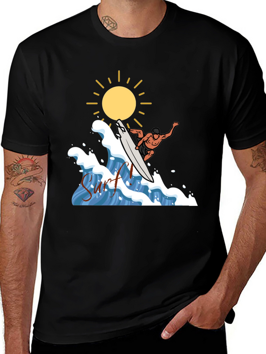 Surfs Up Graphic Tee - Black