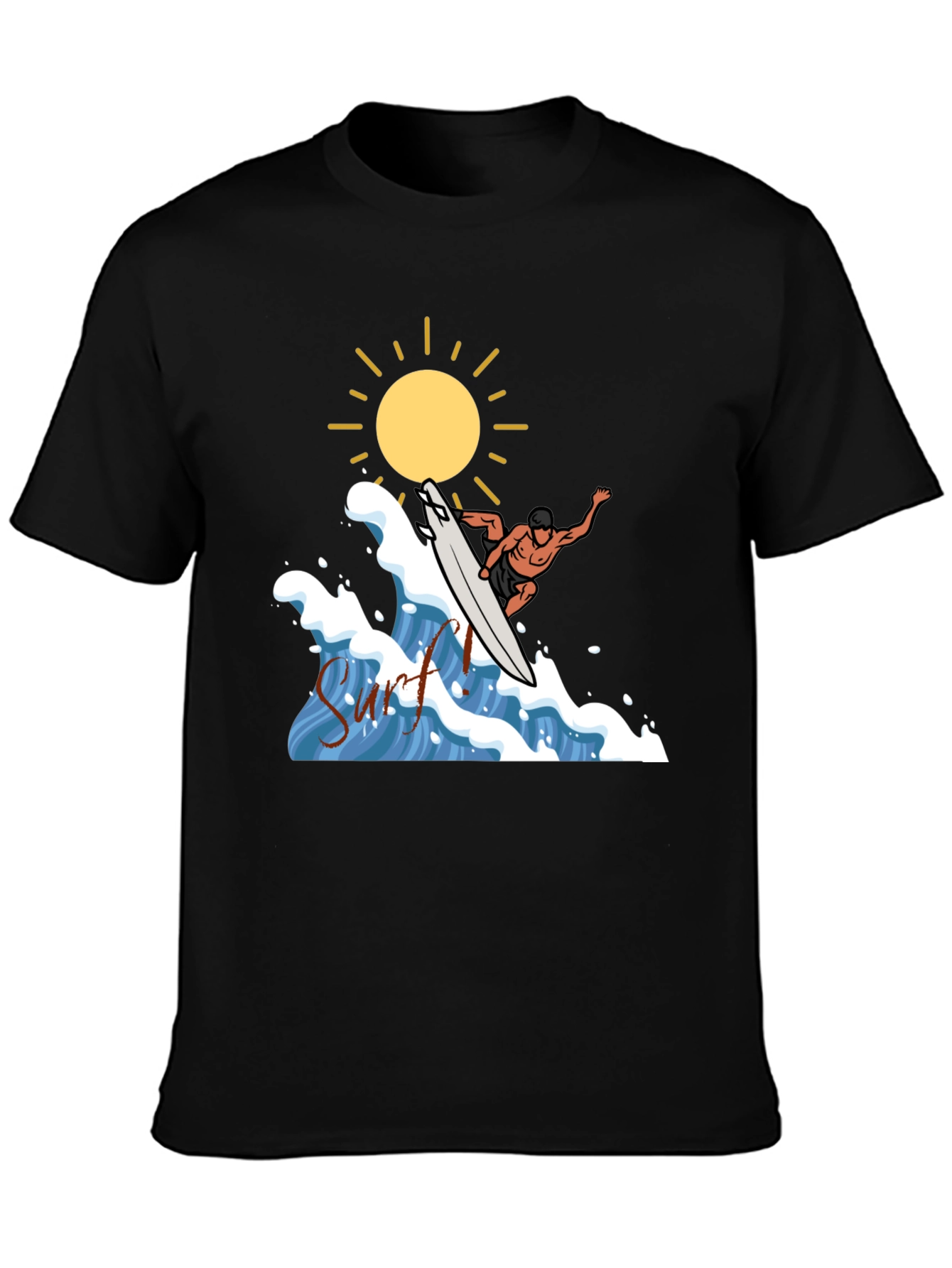 Surfs Up Graphic Tee - Black