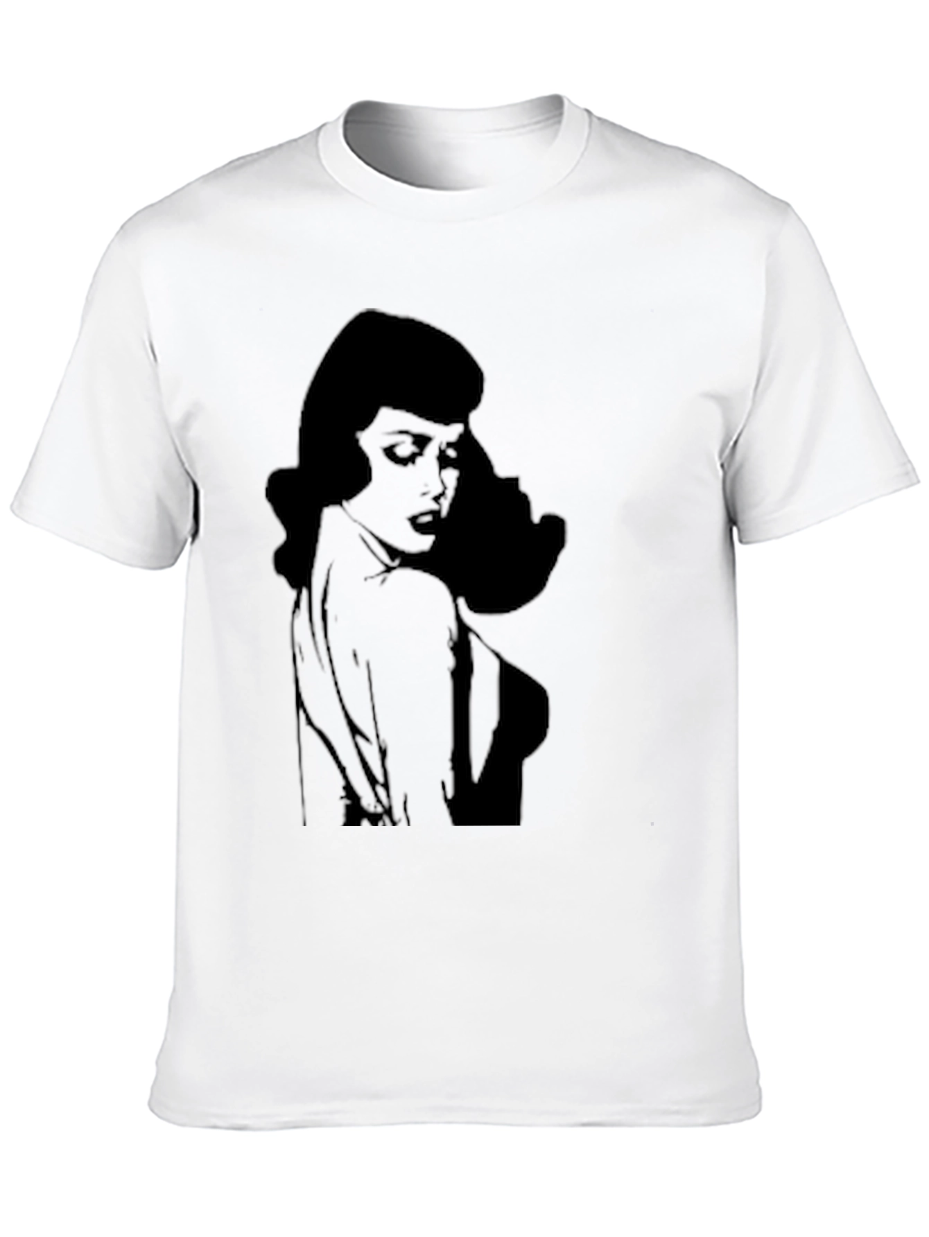 Retro Silhouette Graphic T-Shirt - Black