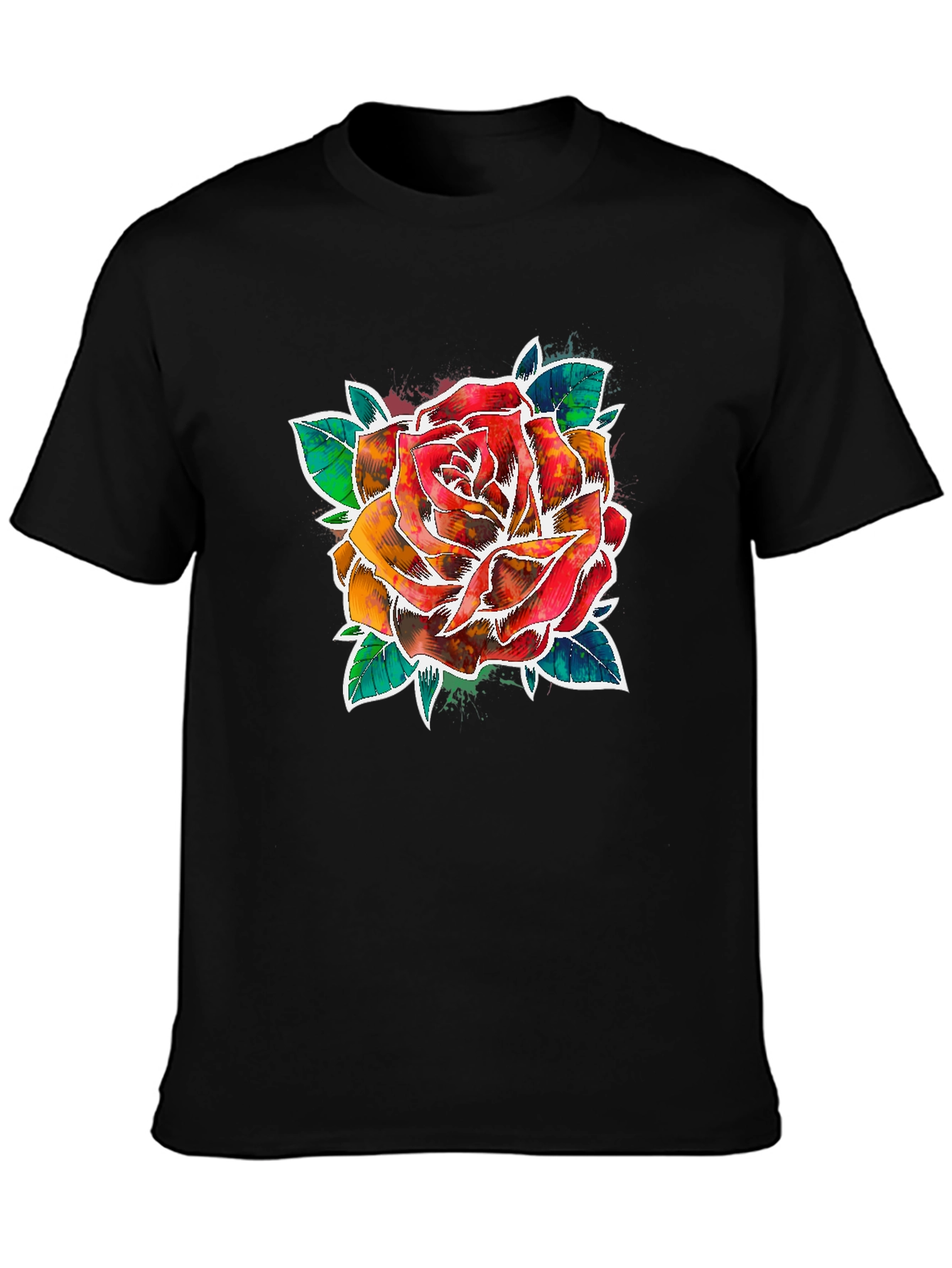 Watercolor Rose Graphic Tee