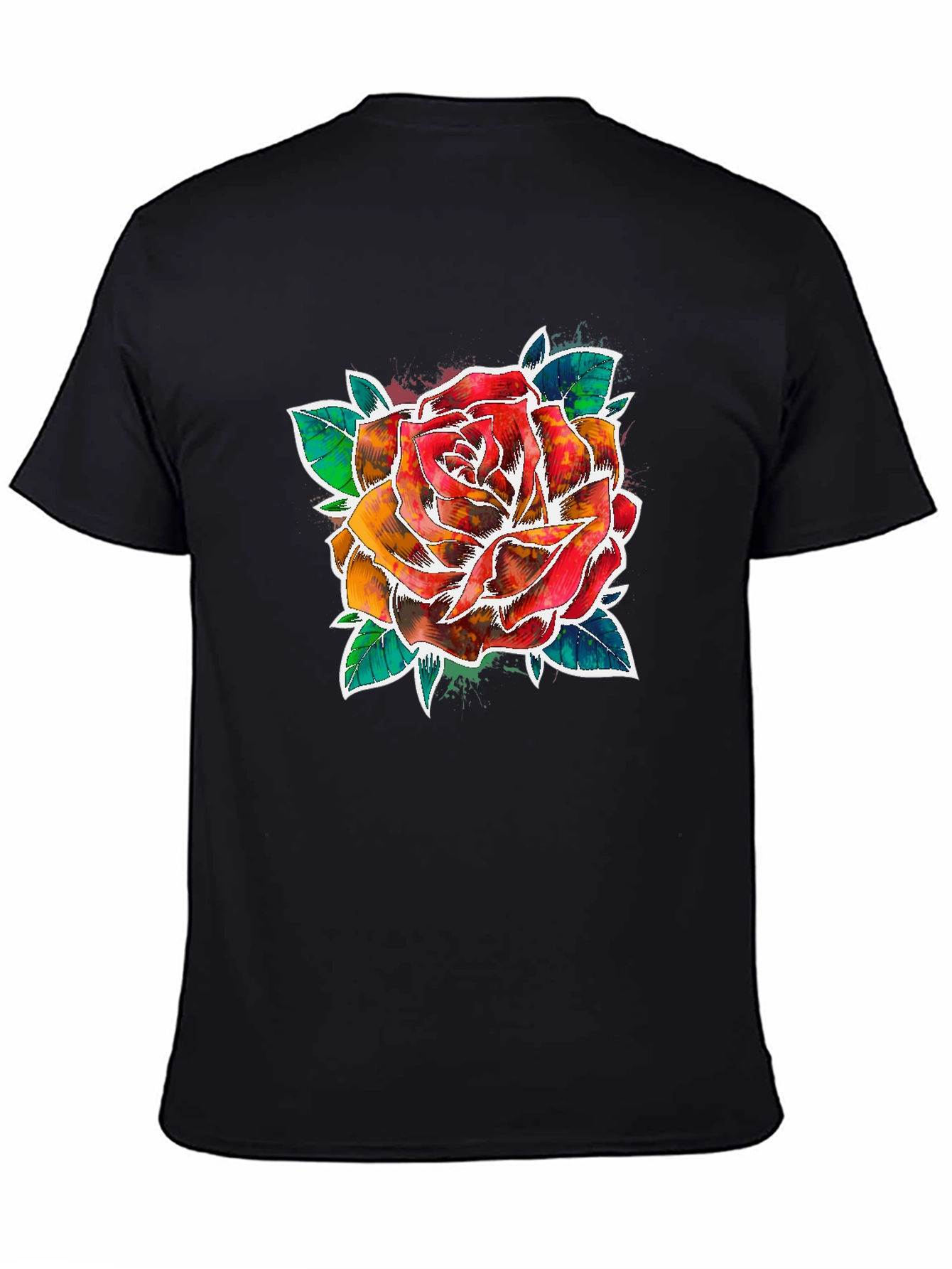 Watercolor Rose Graphic Tee
