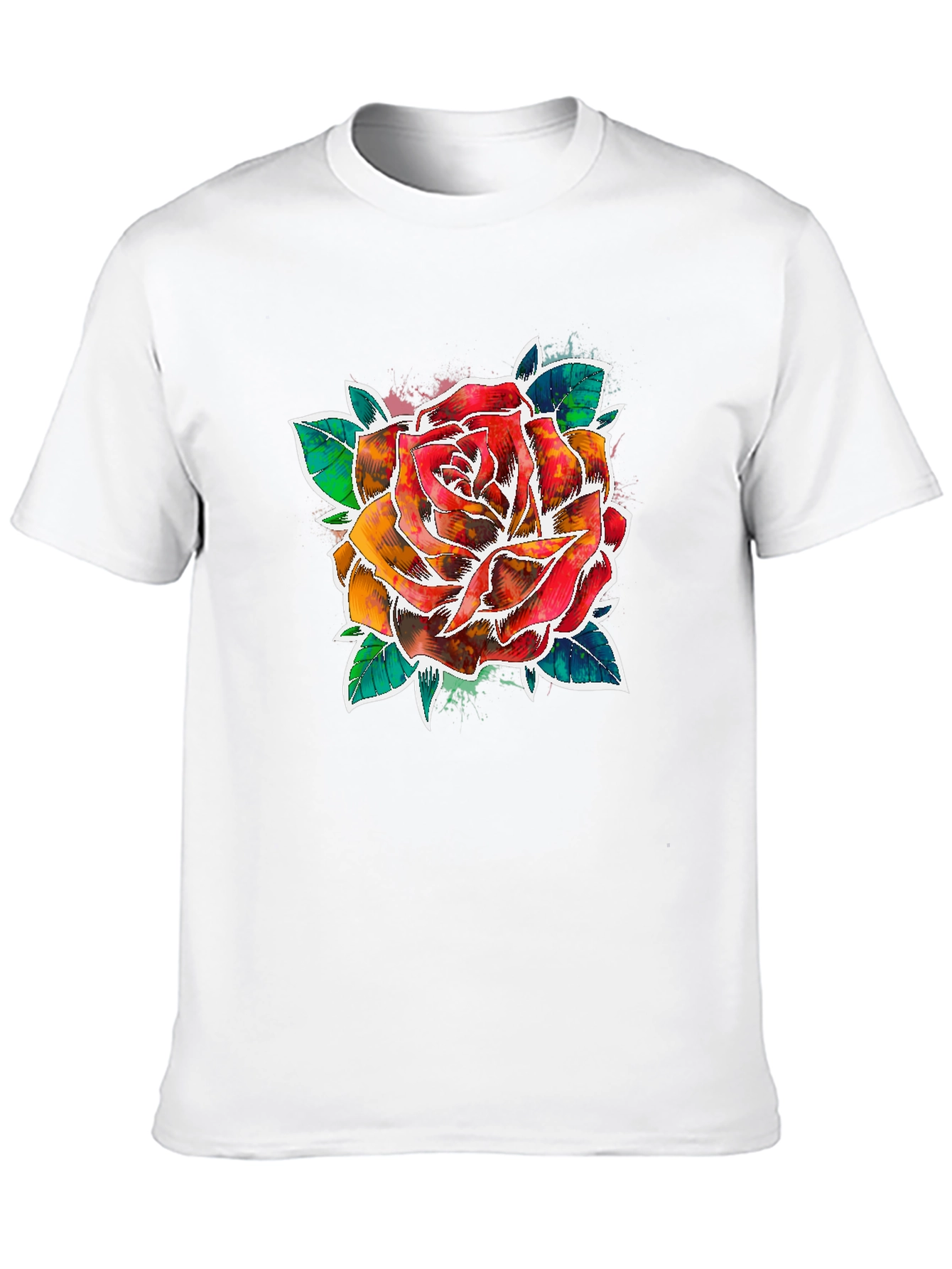 Watercolor Rose Graphic Tee