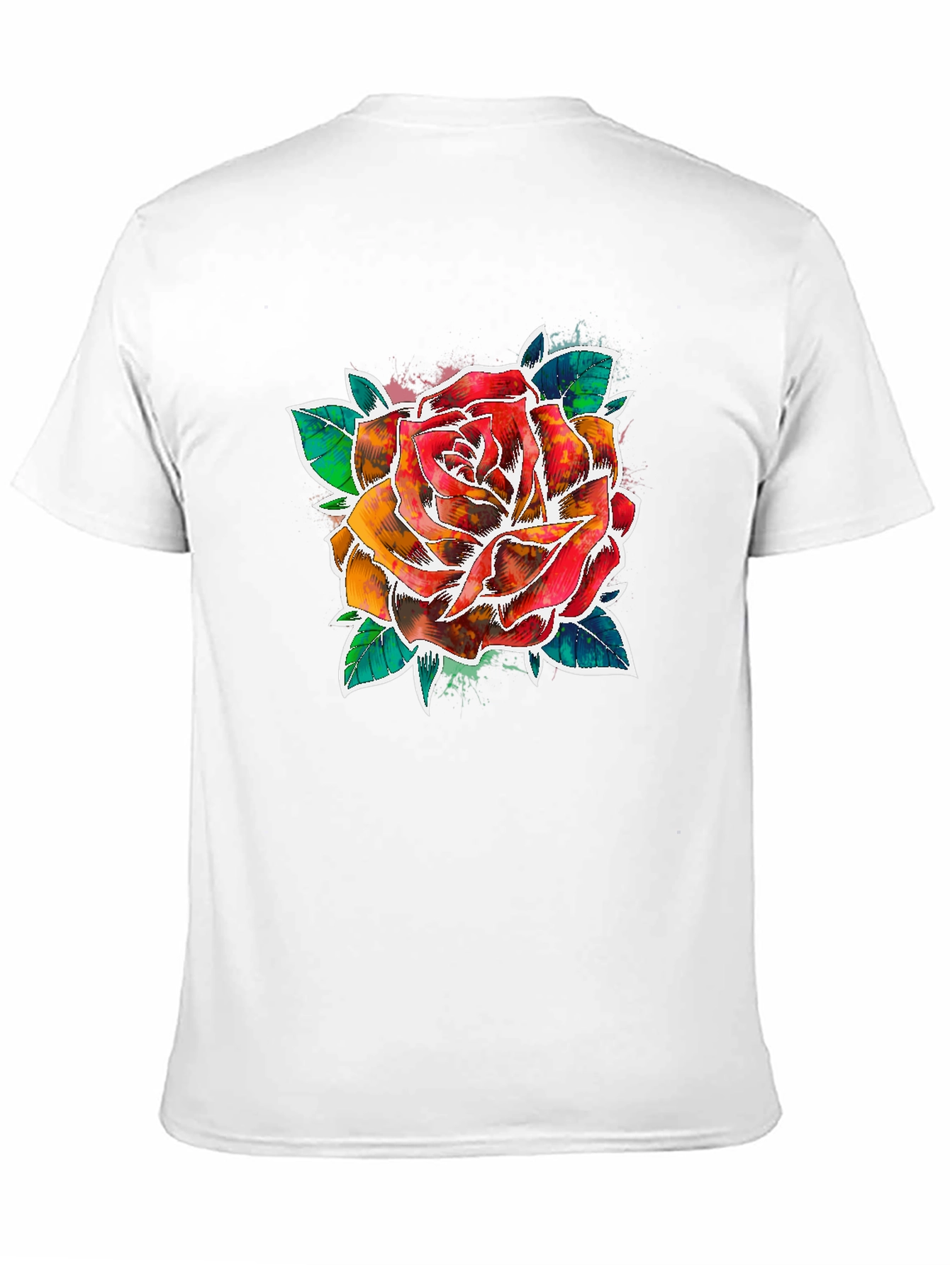 Watercolor Rose Graphic Tee
