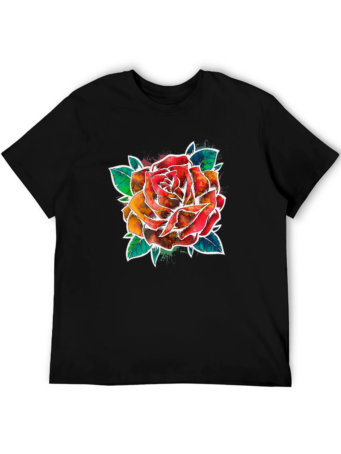 Watercolor Rose Graphic Tee