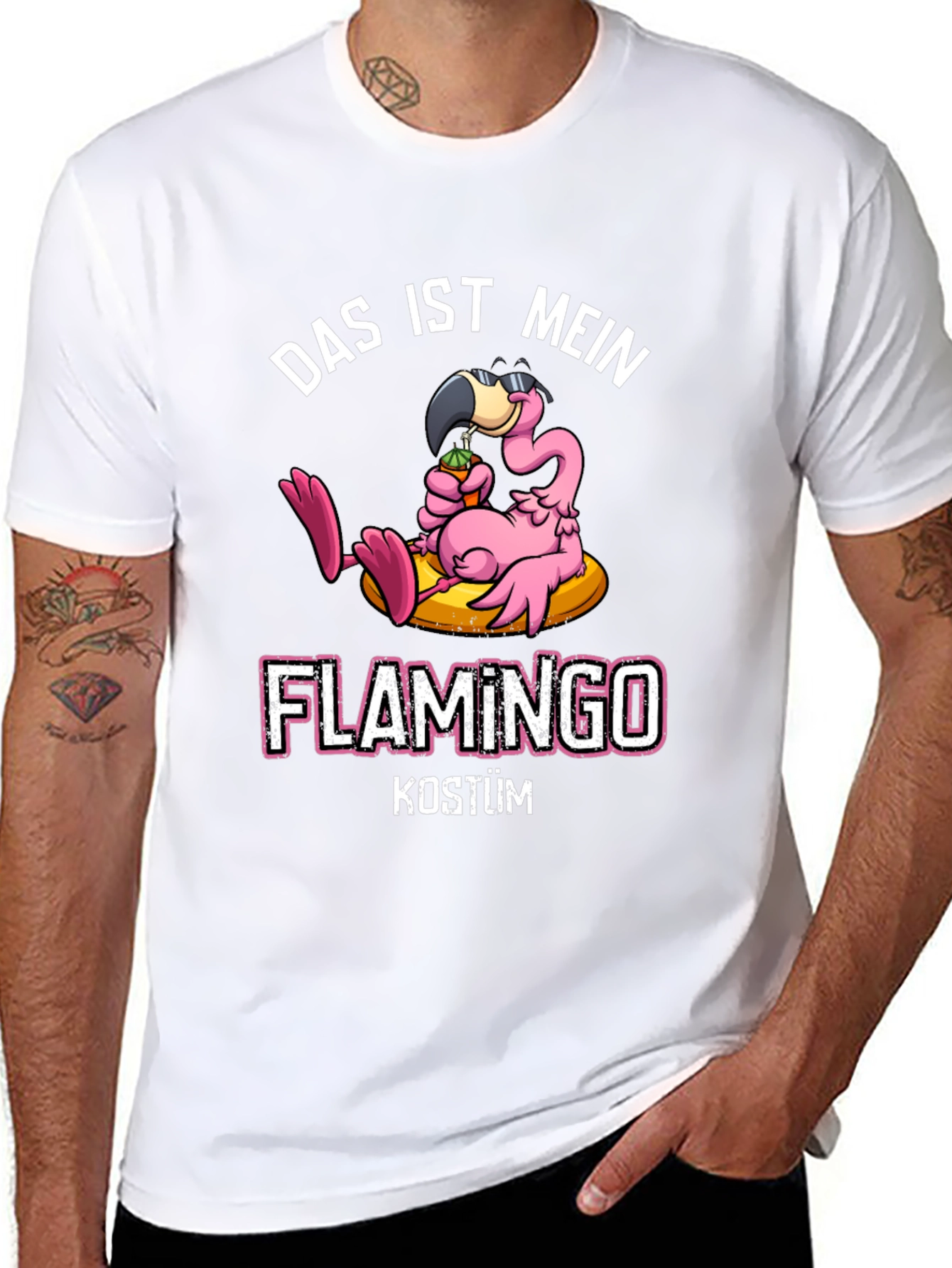 Das Ist Mein Flamingo Kostum Graphic T-Shirt