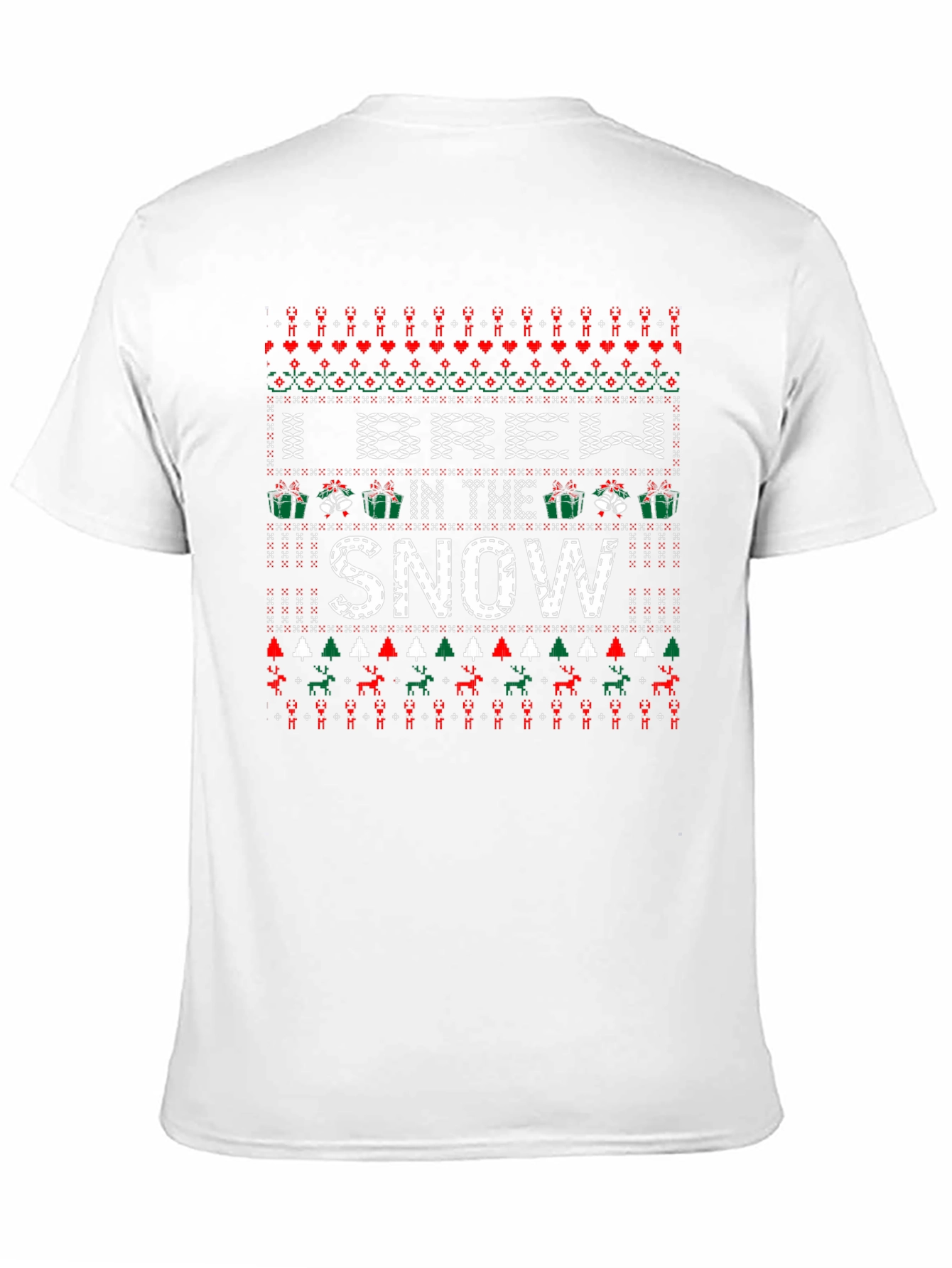 I Brew in the Snow Christmas Pattern T-Shirt