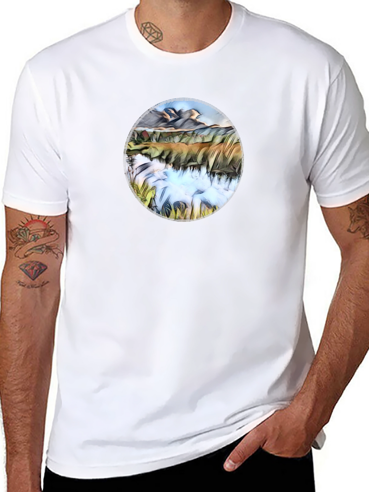 Lake Reflection Graphic Tee