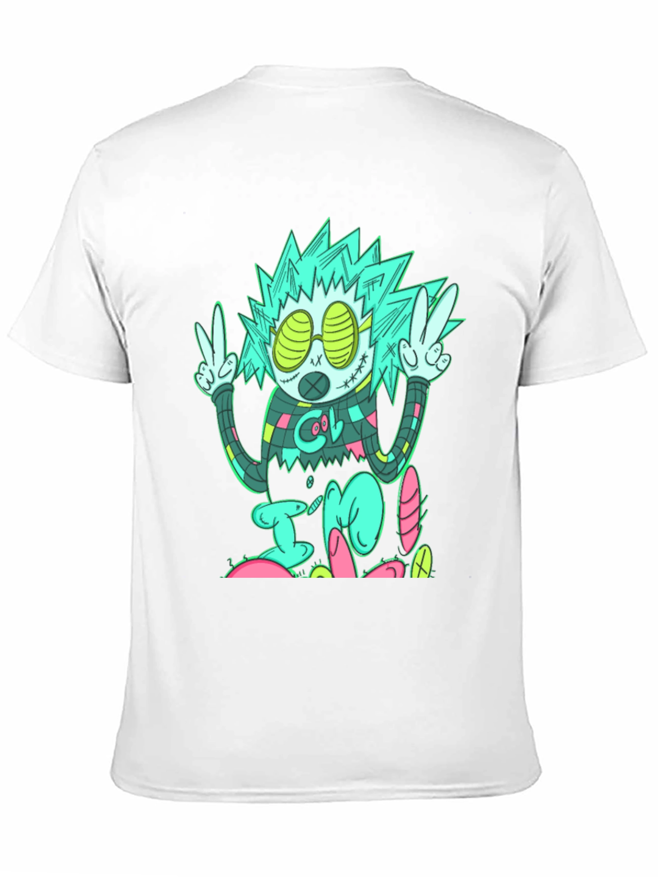 Cool Character Graphic Print Black T-Shirt
