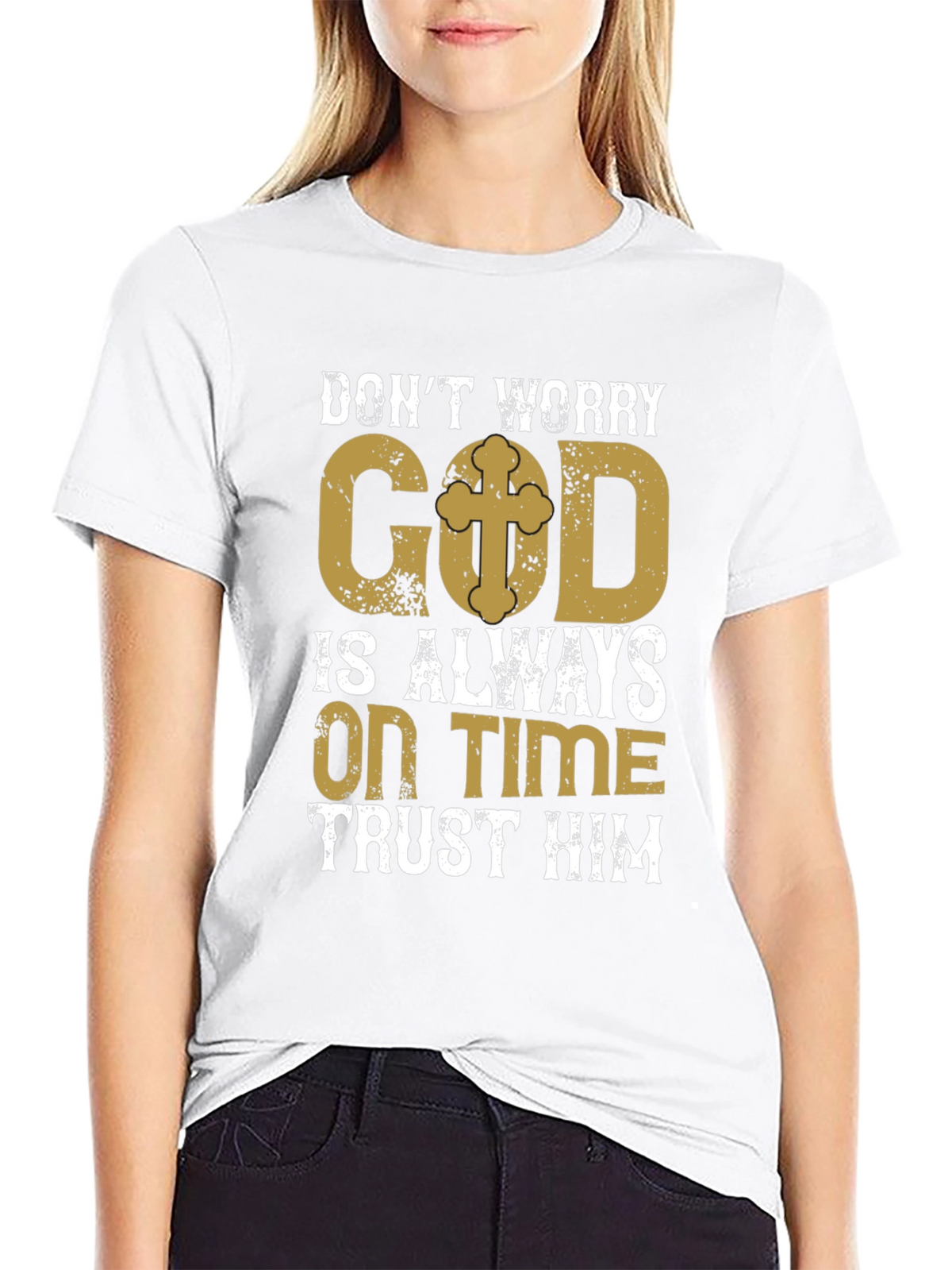 Faith Based T-Shirt - God is Always On Time