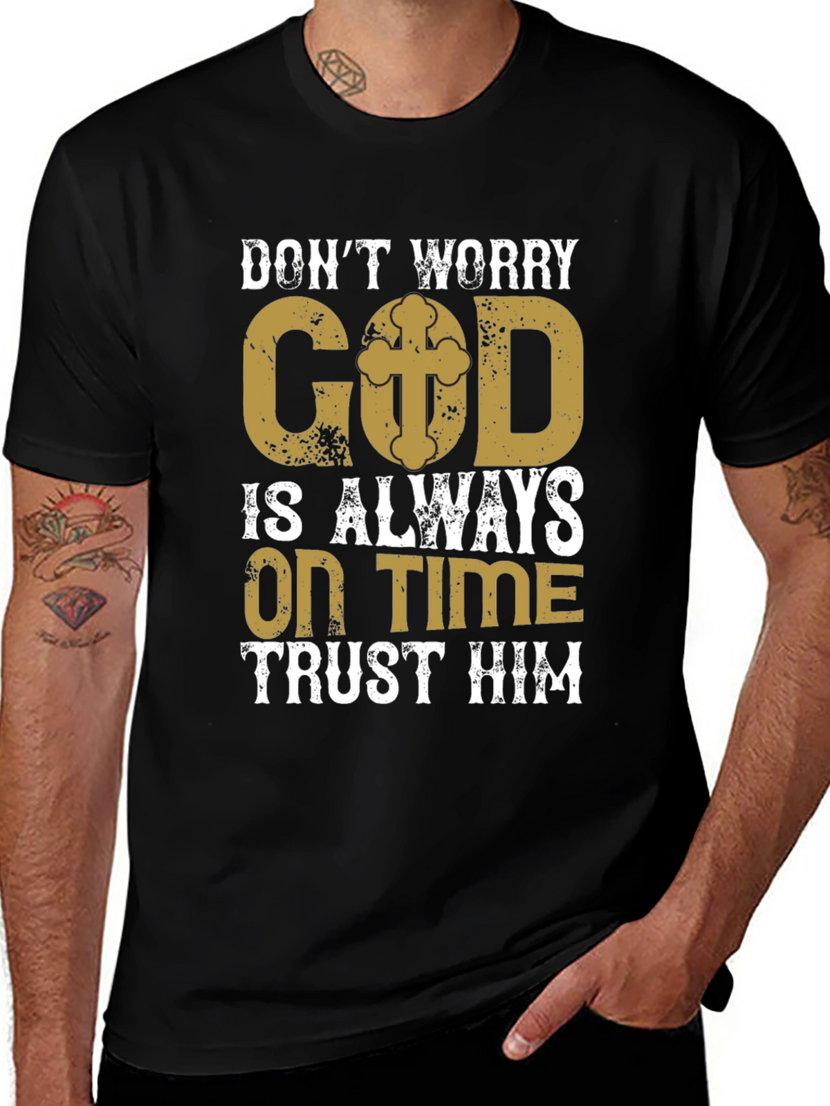 Faith Based T-Shirt - God is Always On Time