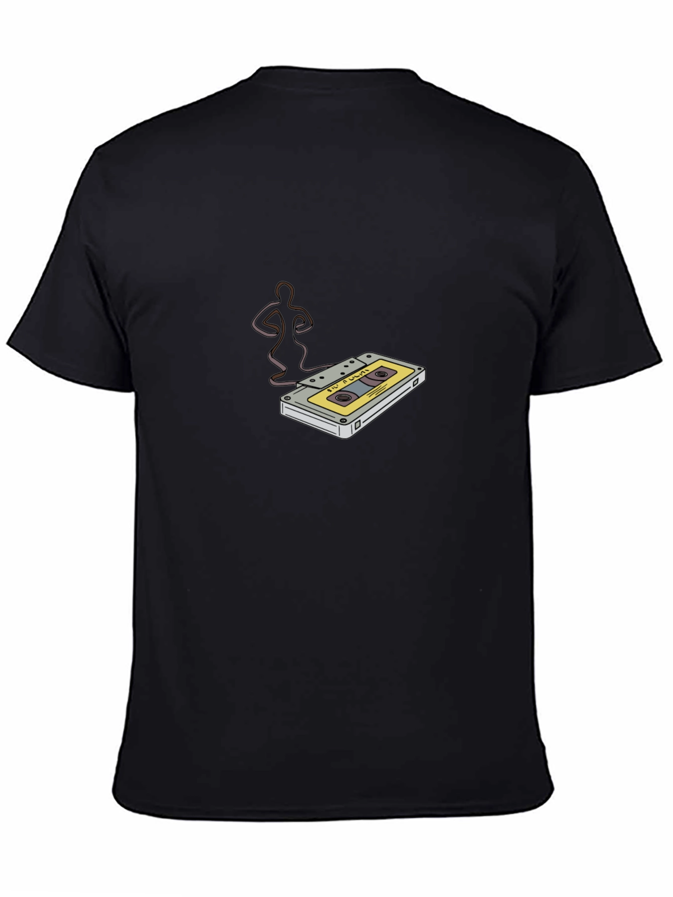 Cassette Tape Graphic Black T-Shirt