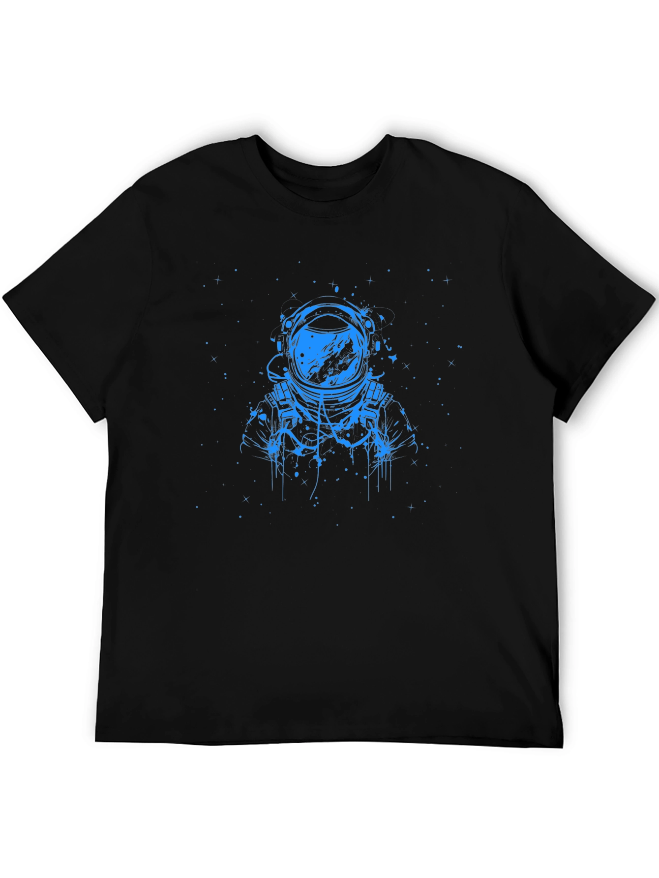 Astronaut Graphic T-Shirt - Black Cotton Tee