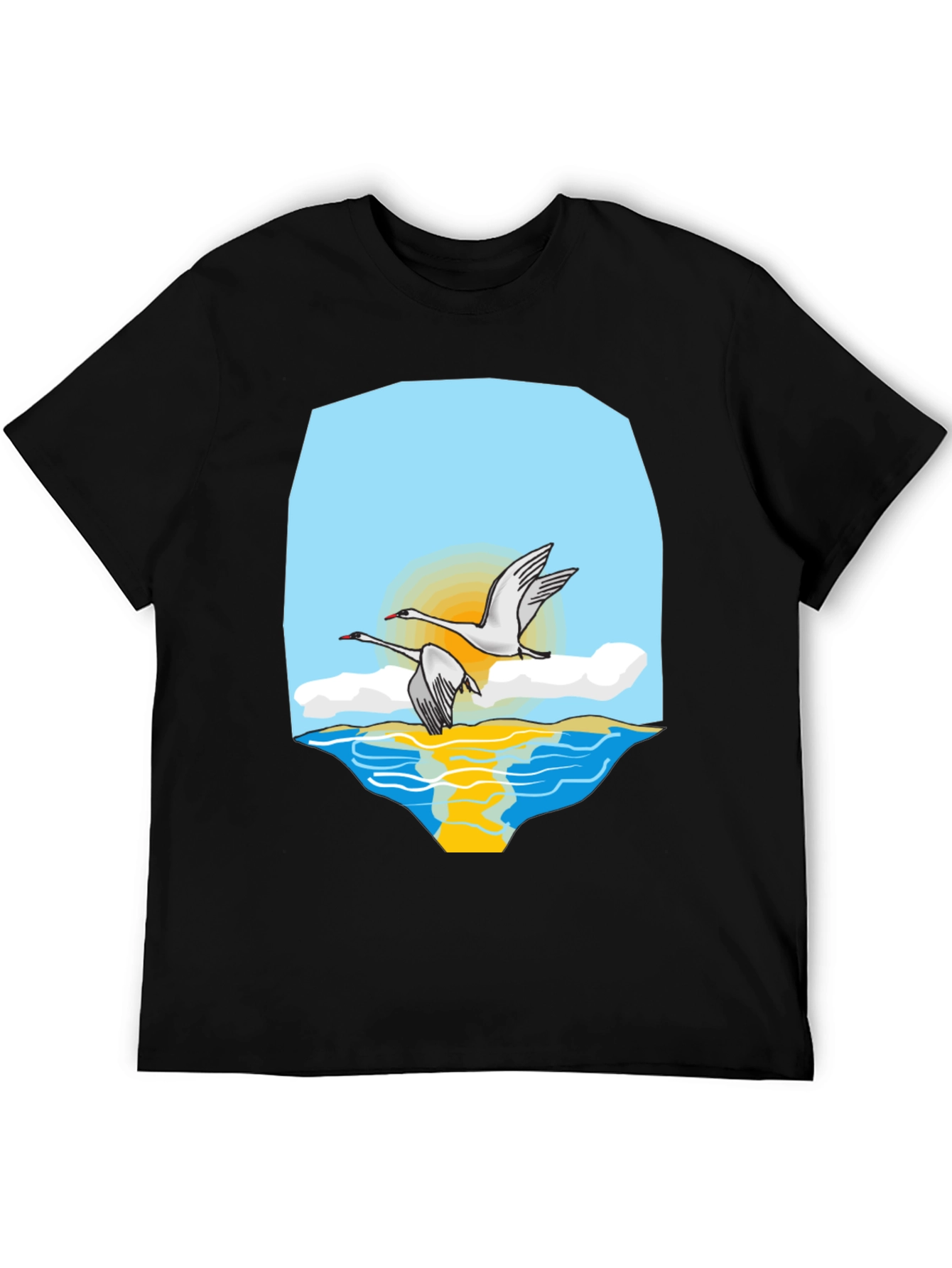 Swan Lake Graphic Tee - Stylish & Comfortable