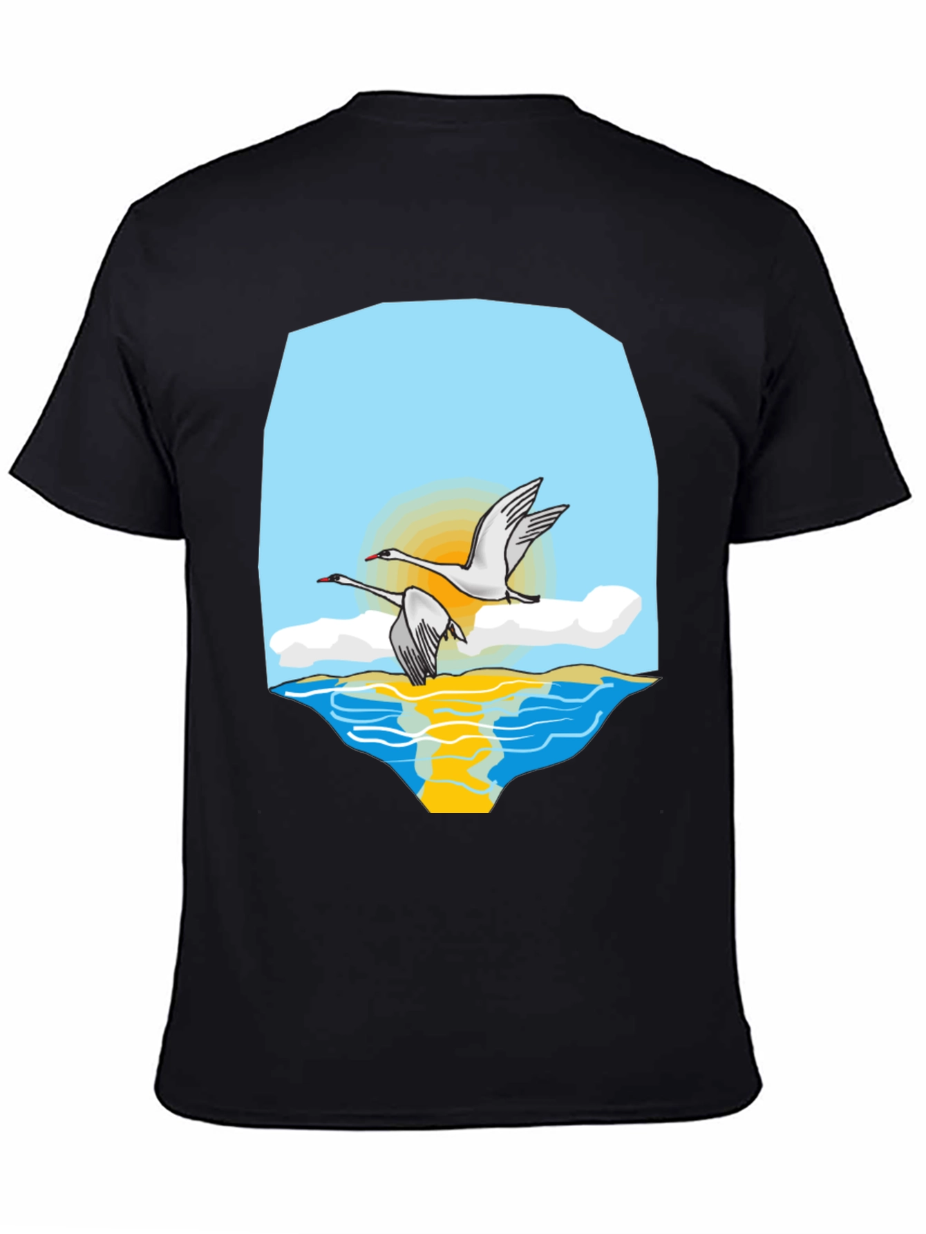 Swan Lake Graphic Tee - Stylish & Comfortable
