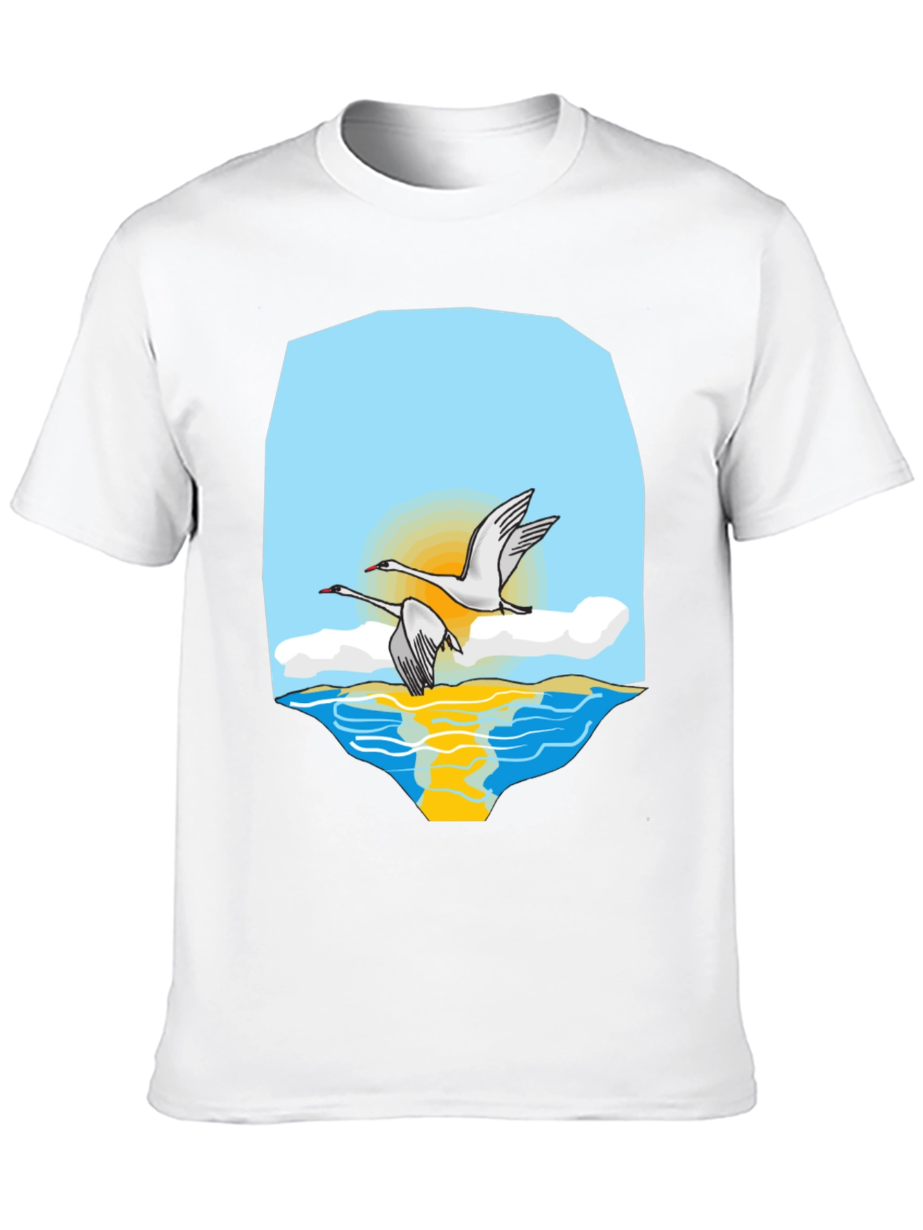 Swan Lake Graphic Tee - Stylish & Comfortable