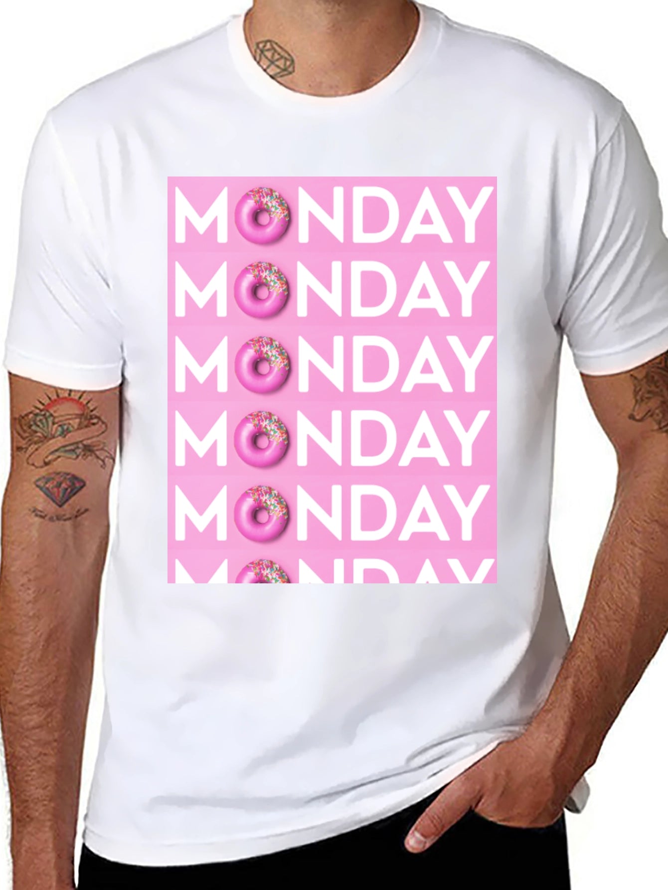 Monday Donut Graphic T-Shirt - Fun & Casual Style