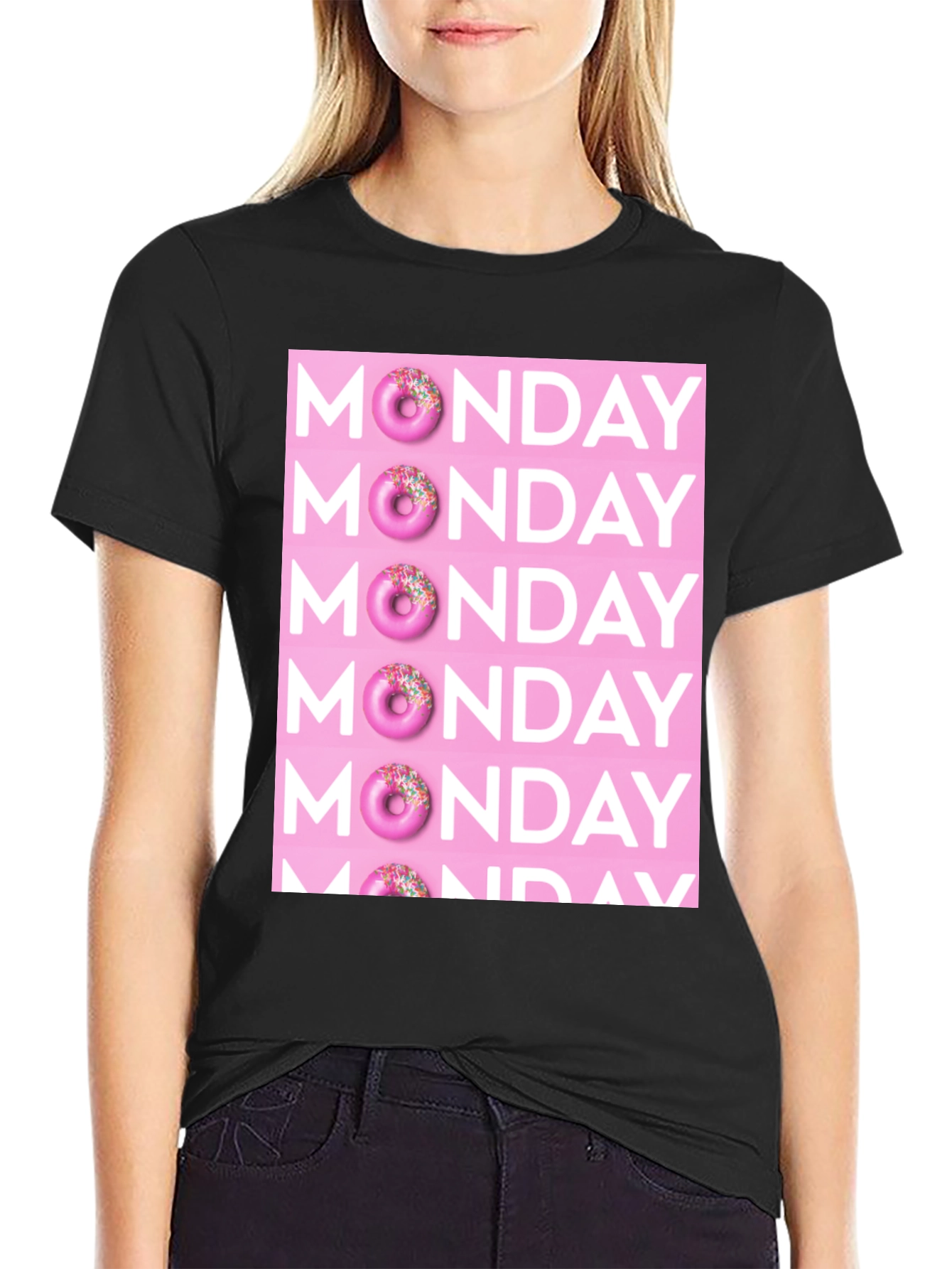 Monday Donut Graphic T-Shirt - Fun & Casual Style