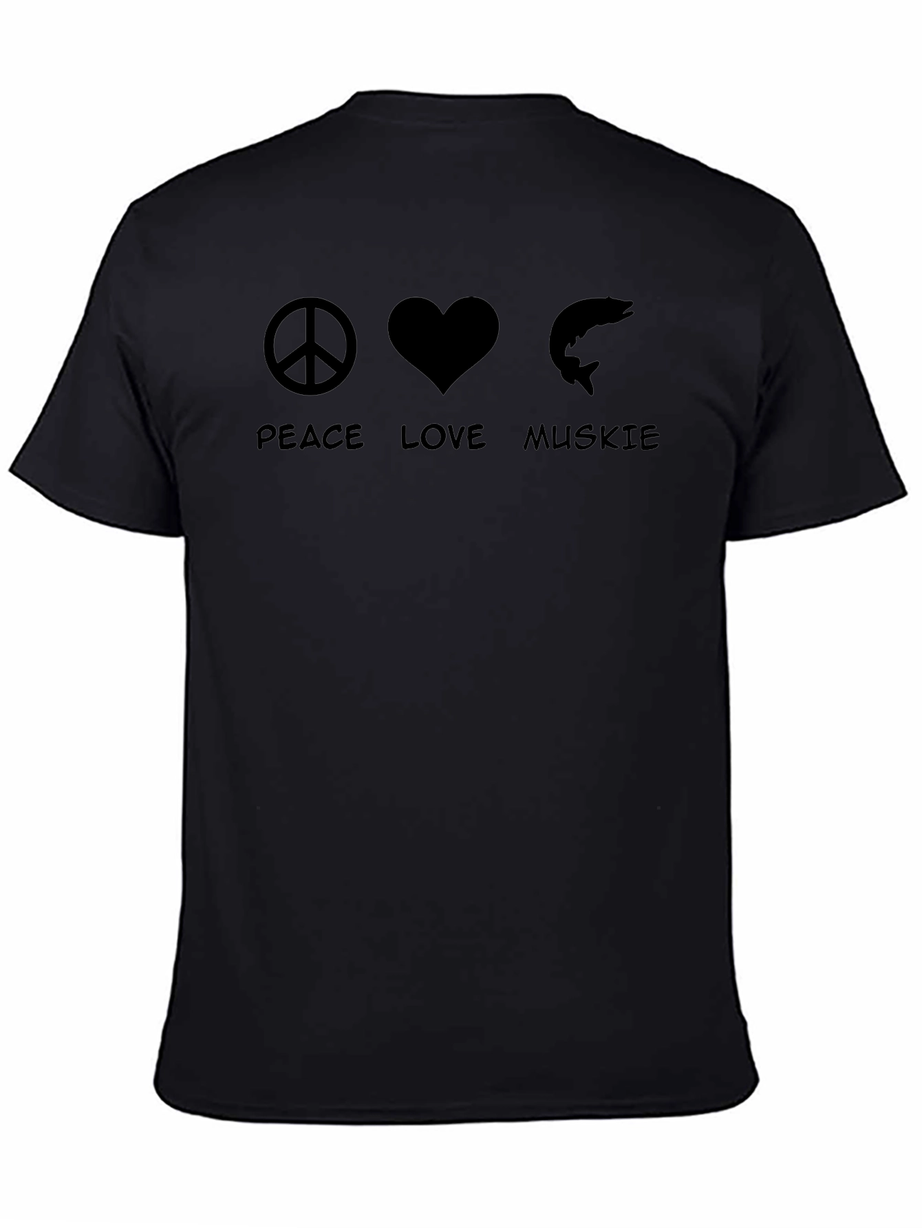 Peace Love Muskie Graphic Tee - Soft Cotton T-Shirt