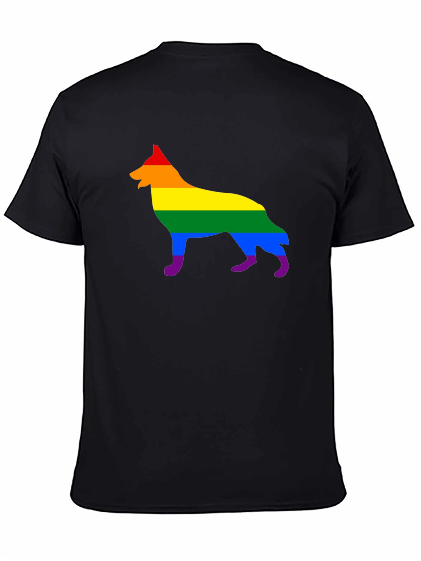 Rainbow German Shepherd T-Shirt - Pride Dog Tee