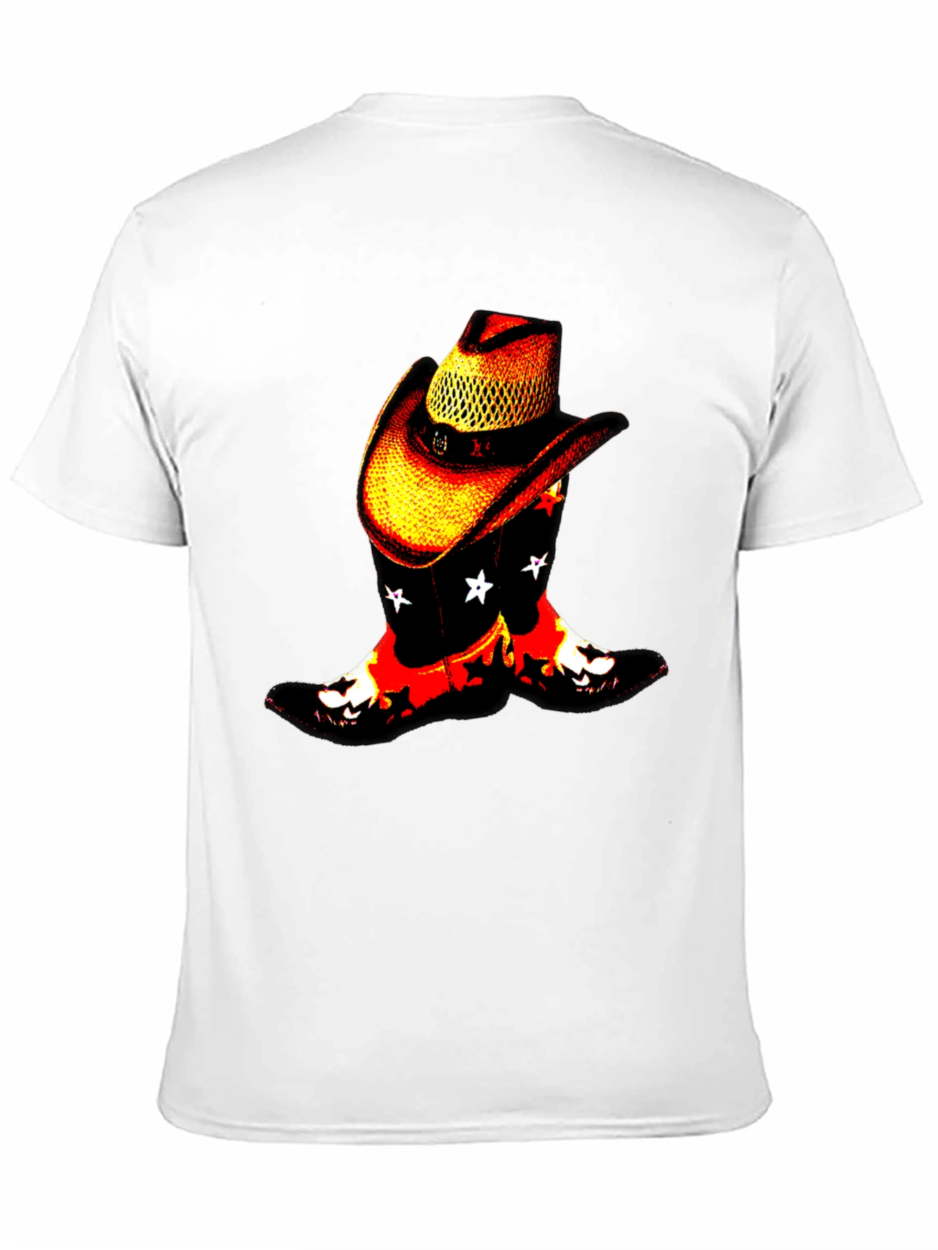 Cowboy Boots & Hat Graphic Tee - Western Style