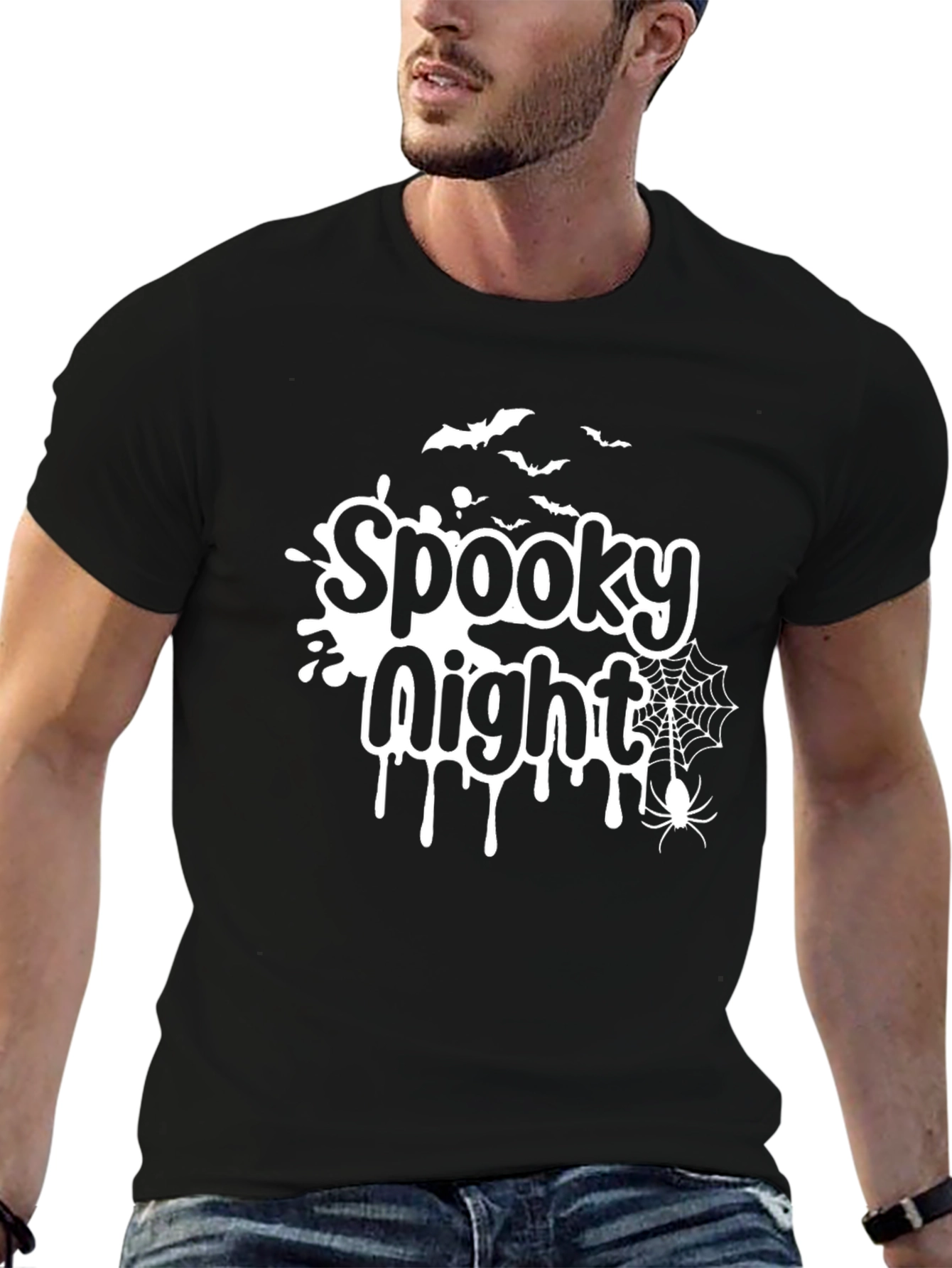Spooky Night Graphic Tee - Halloween T-Shirt