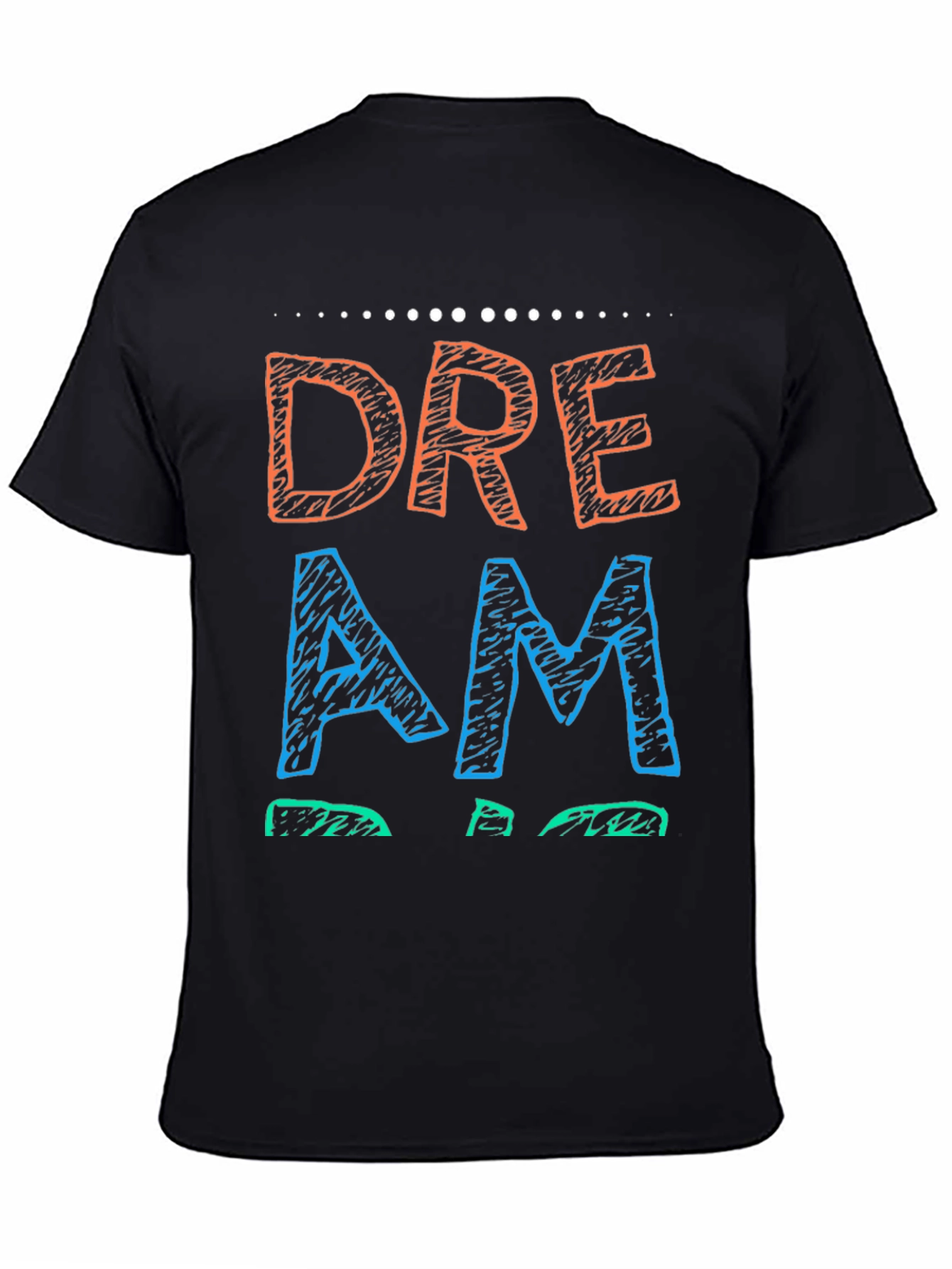 Dream Tee - Graphic Print Black T-Shirt