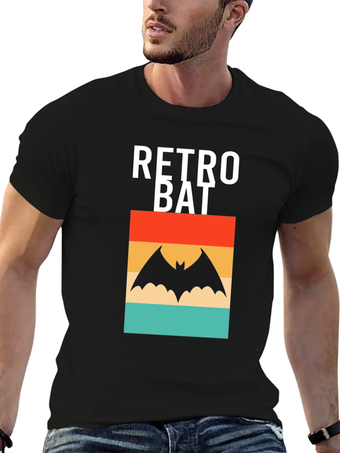 Retro Bat Graphic T-Shirt