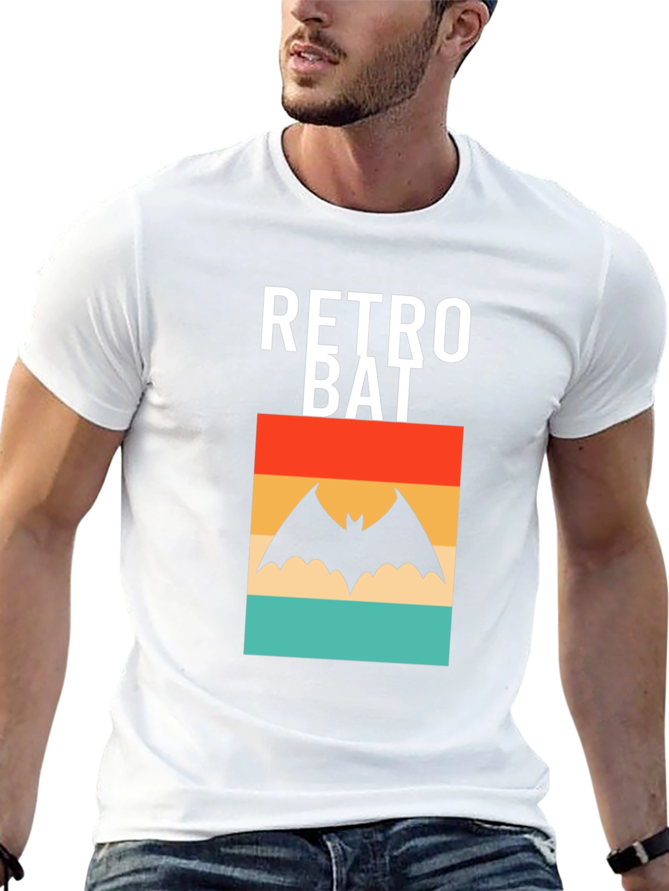 Retro Bat Graphic T-Shirt